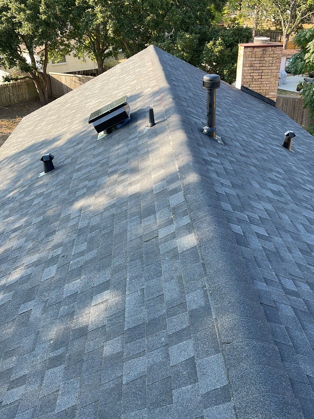 Customer approved through HOAIC to replace roof, paint trim, and repair window damage. by Roof Repair Services LLC