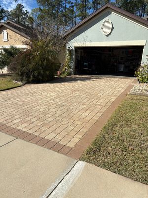 Paver Driveway using TopSeal and PloySand