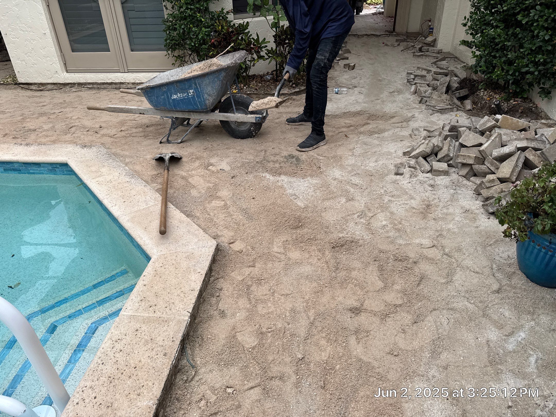 Pool Deck/Landscape/landscape lighting/pool coping/porcelain pavers/Pelican Marsh by Old Town Pavers Llc