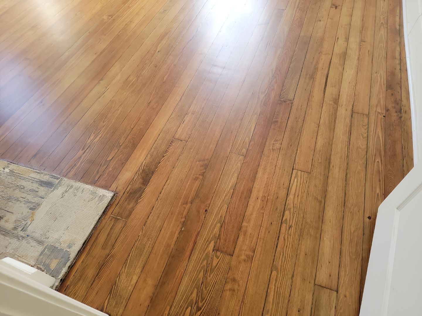 Hardwood Refinish and repair by Footprints Floors of Nashville