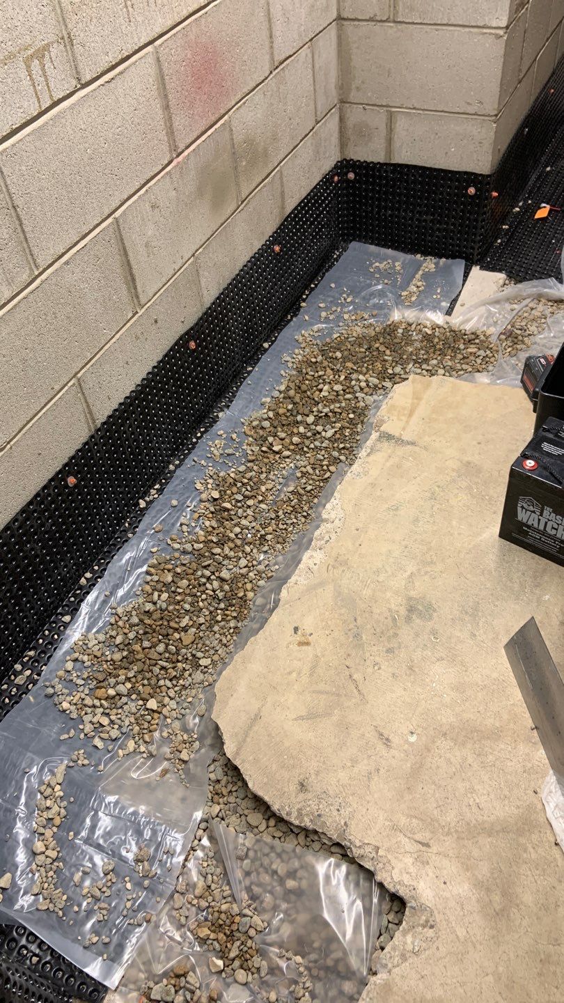 Drain tile in Brooklyn Center by Waterproofing Northeast