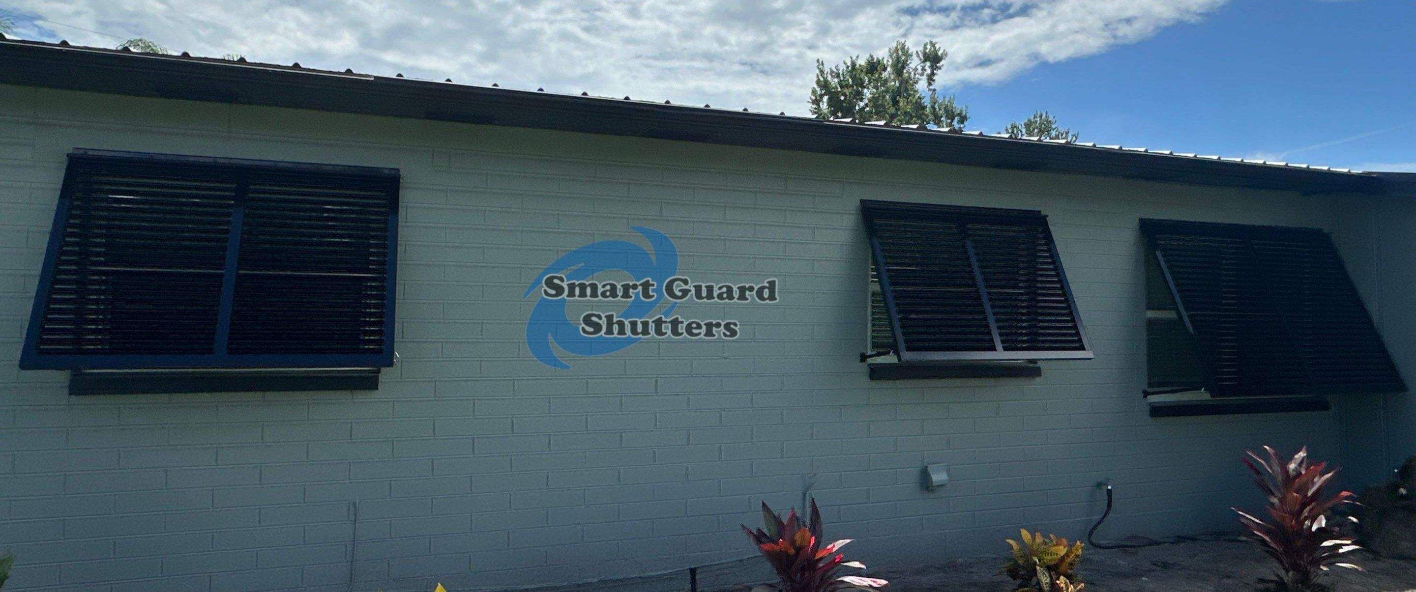 Decorative Bahamas in Jet Black  by Smart Guard Shutters