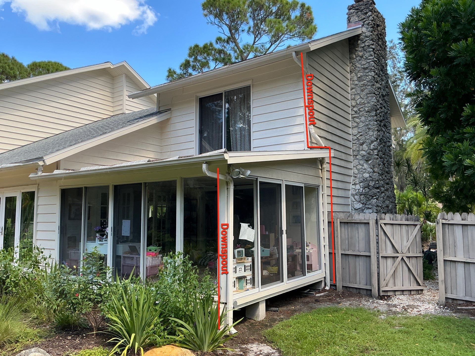 White 6-Inch Seamless Gutters Installation in Sarasota FL by Gutter Professors