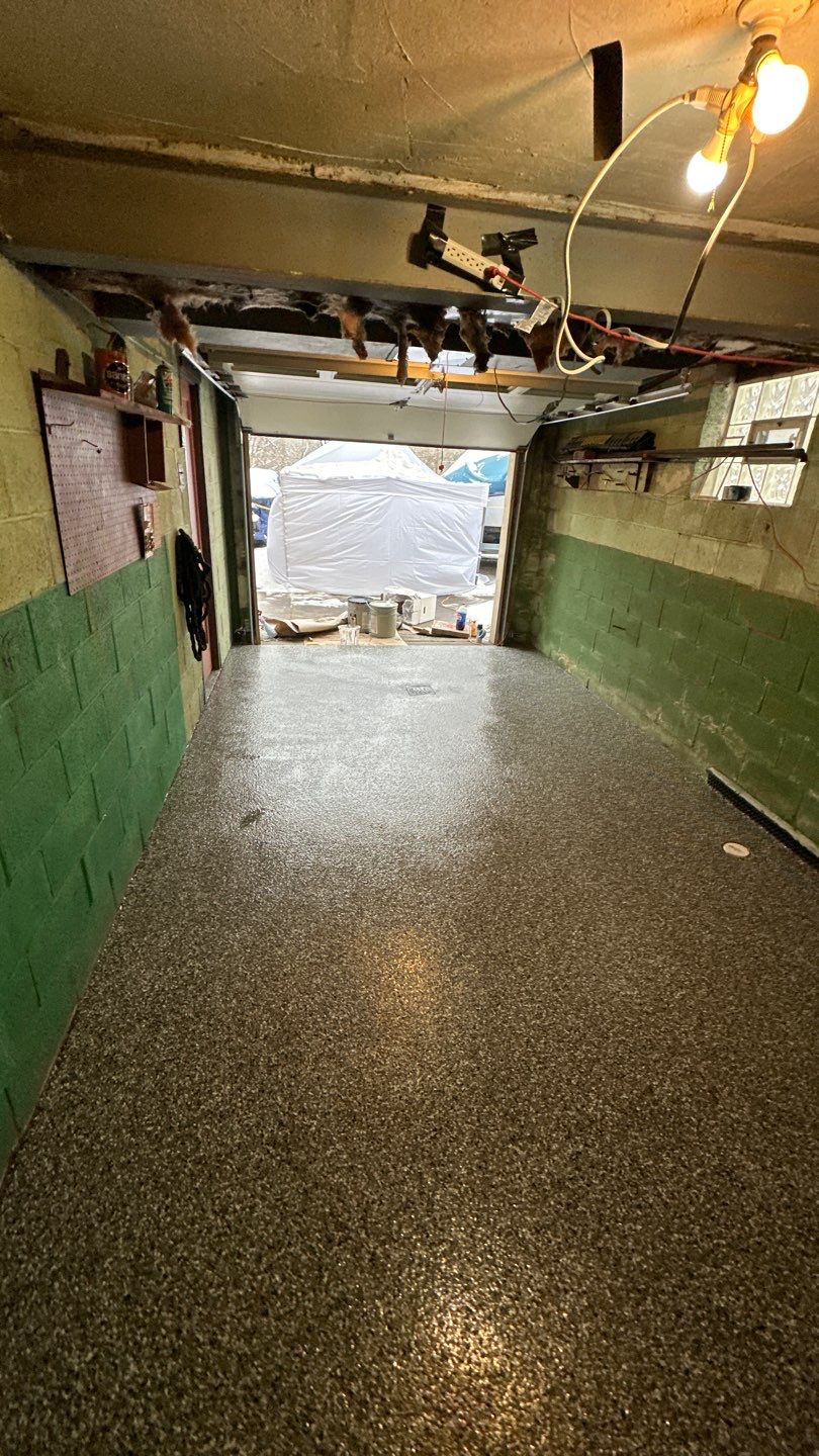 Basement + Garage Project in Pittsburgh by Floors in a Day, Inc