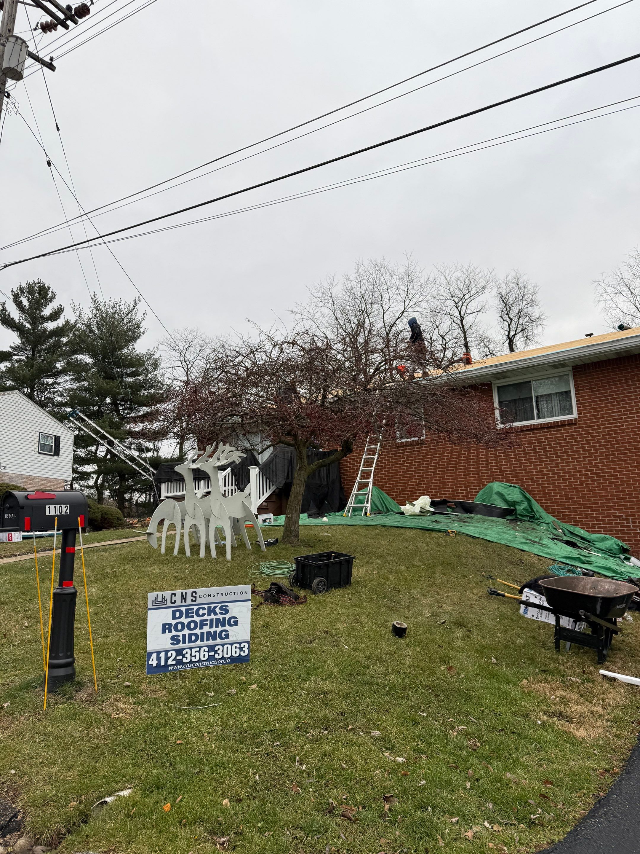 Deck and roof replacement  by Cousins Roofing Siding & Decks