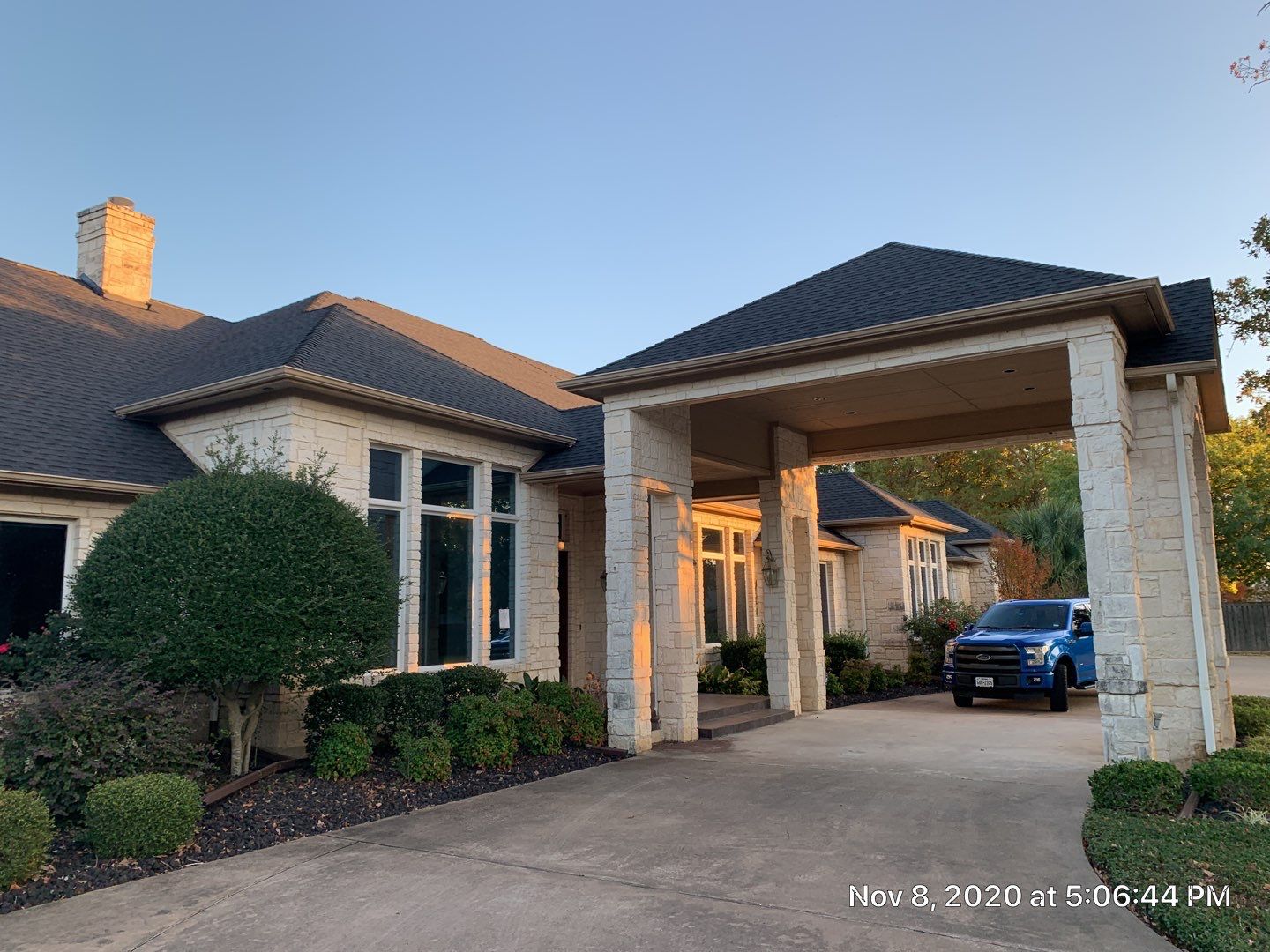 Huge Estate - Residential Roofing Installation using GAF Timberline HDZ Shingle System by First United Roofing & Construction