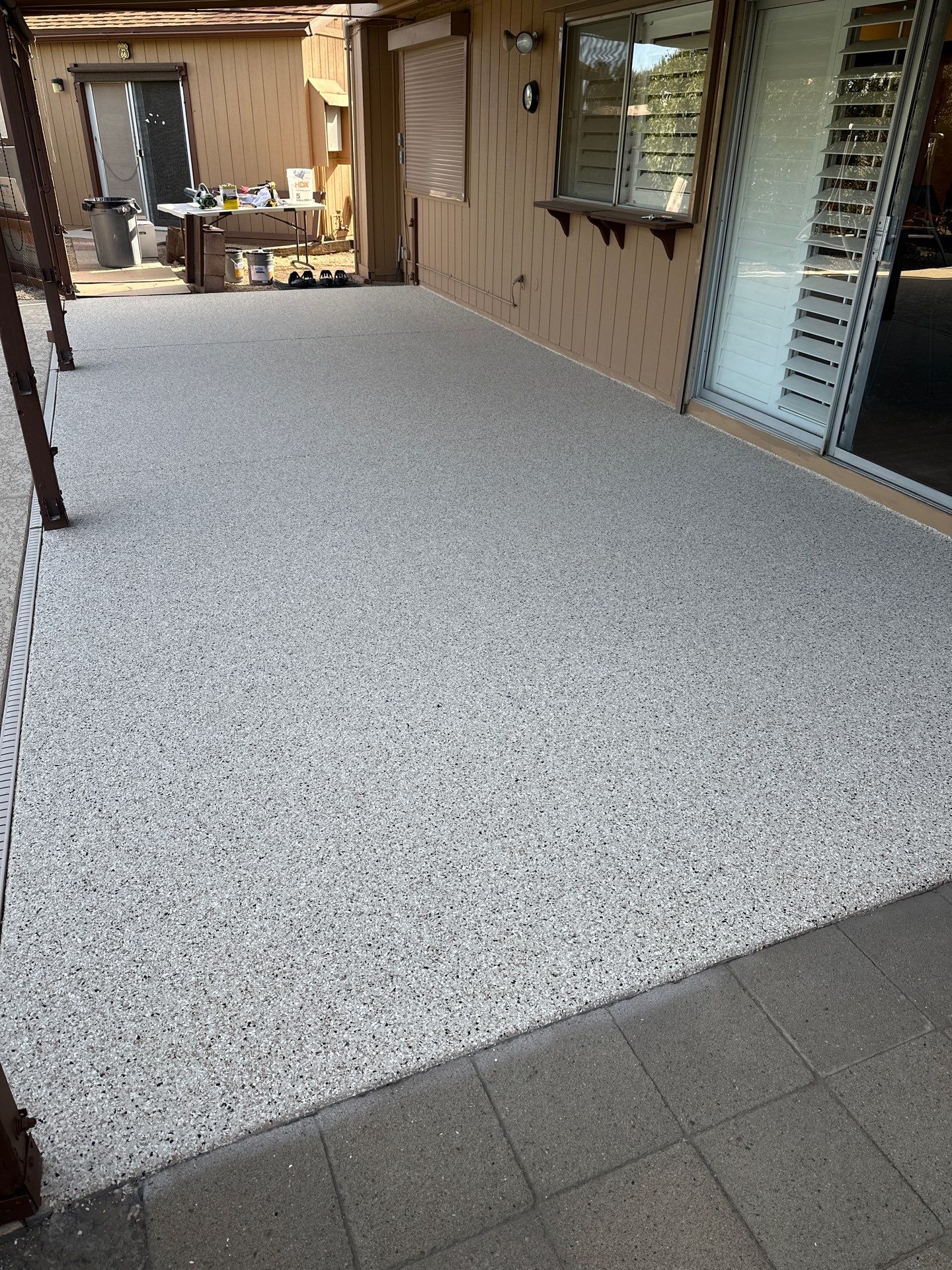 Concrete Coating using Resinwerks by Crash of Rhinos Painting & Garage Floors