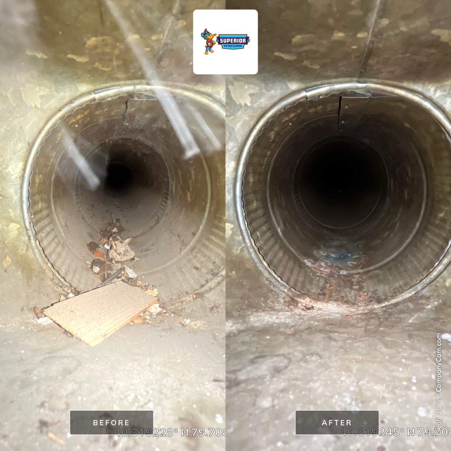 Air Duct Cleaning With a Vacuum Truck in North Huntingdon, PA by Superior Air Duct Cleaning