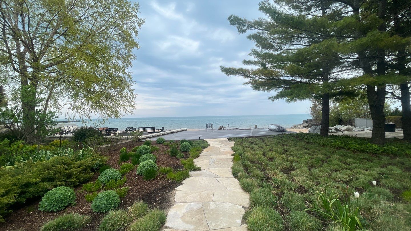 Evanston, IL stone patio cleaning by Northern Power Washing LLC.