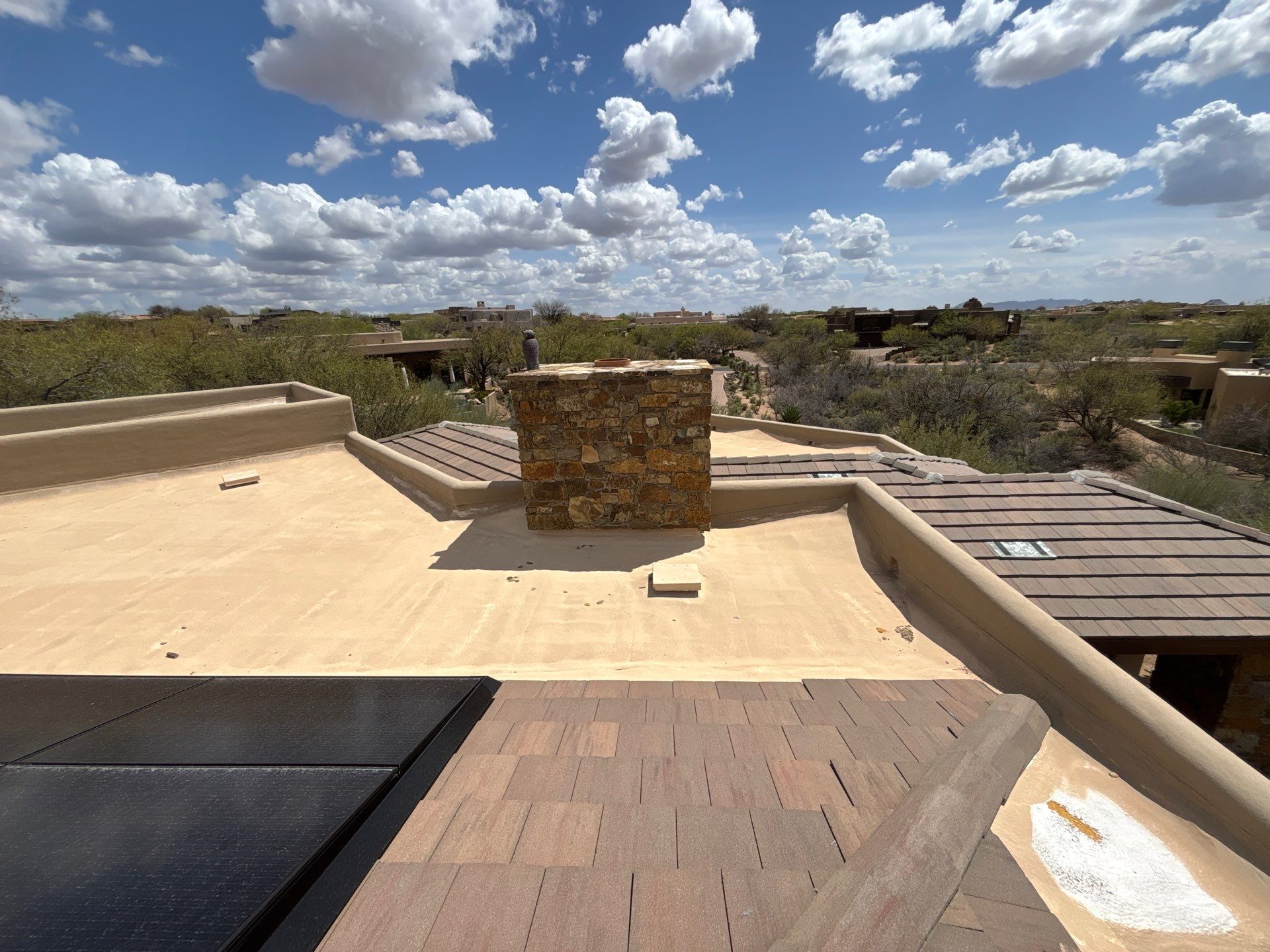 Residential Roofing Repair using Coating/Tile Roof underlayment by C&N Roofing INC