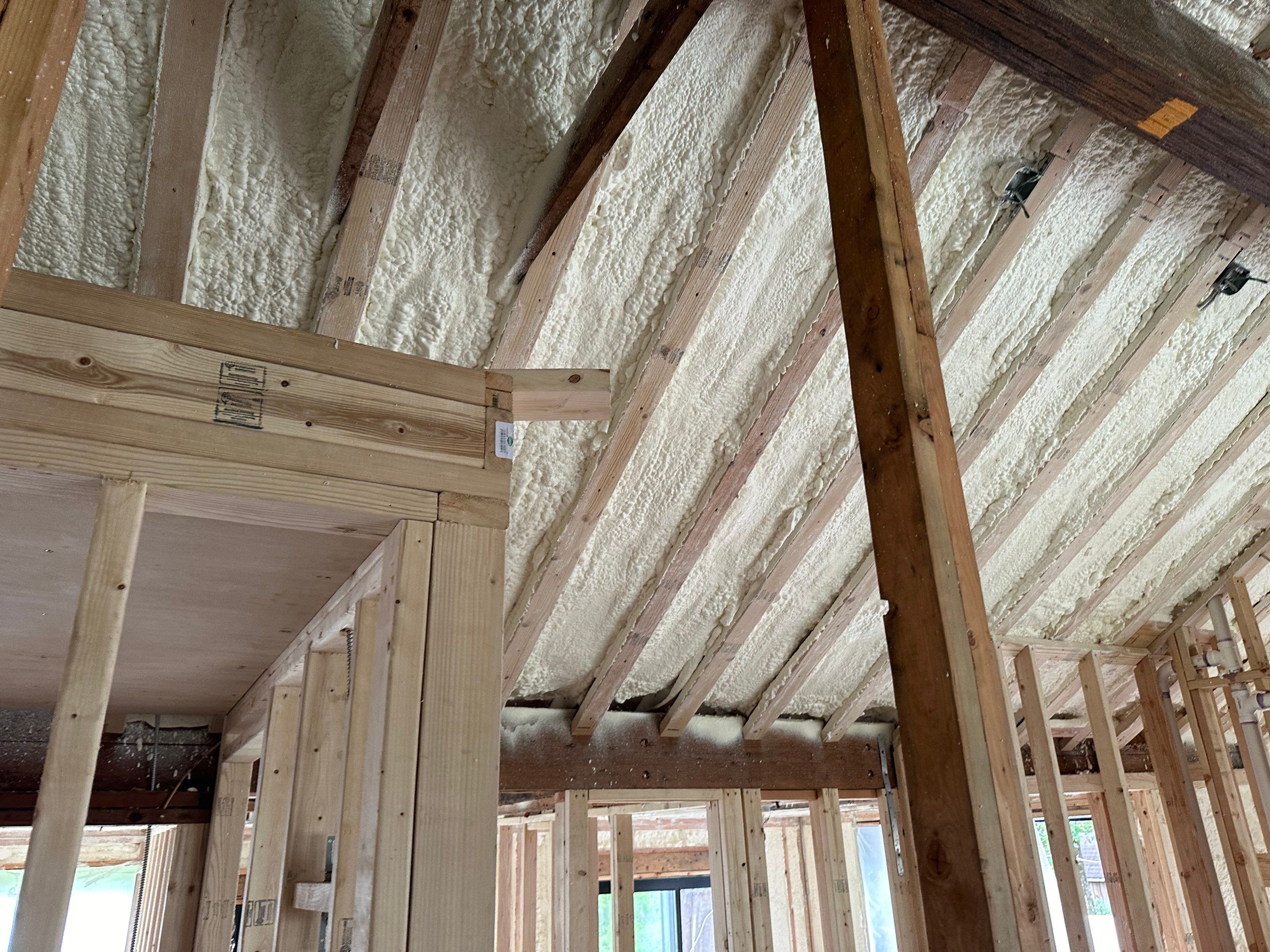 Attic Insulation using Closed Cell Spray Foam by NYS Foam & Energy