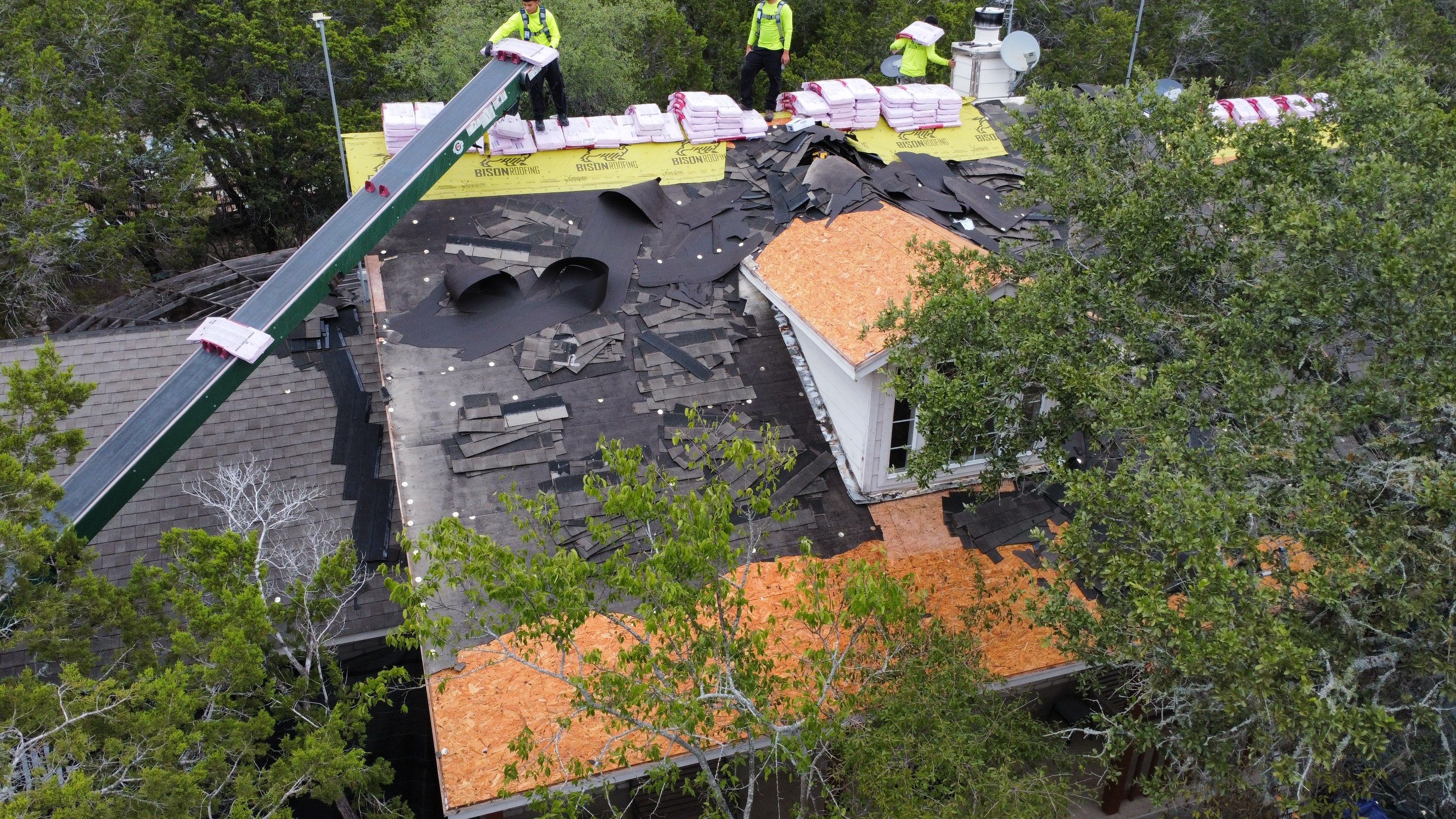 New Braunfels Roof Project  by Bison Roofing  