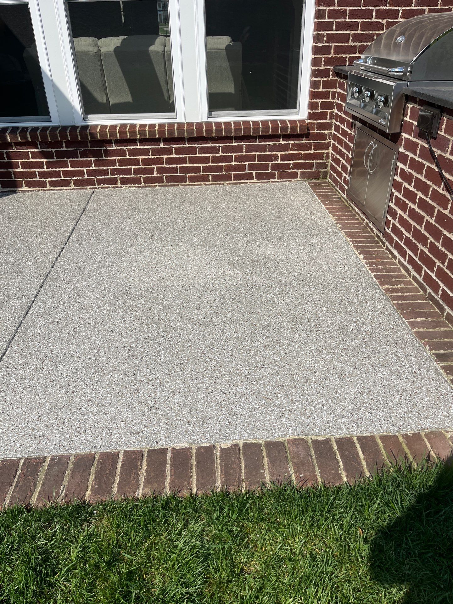 Patio Floor Coating using Creekbed by My Garage Floor Guys