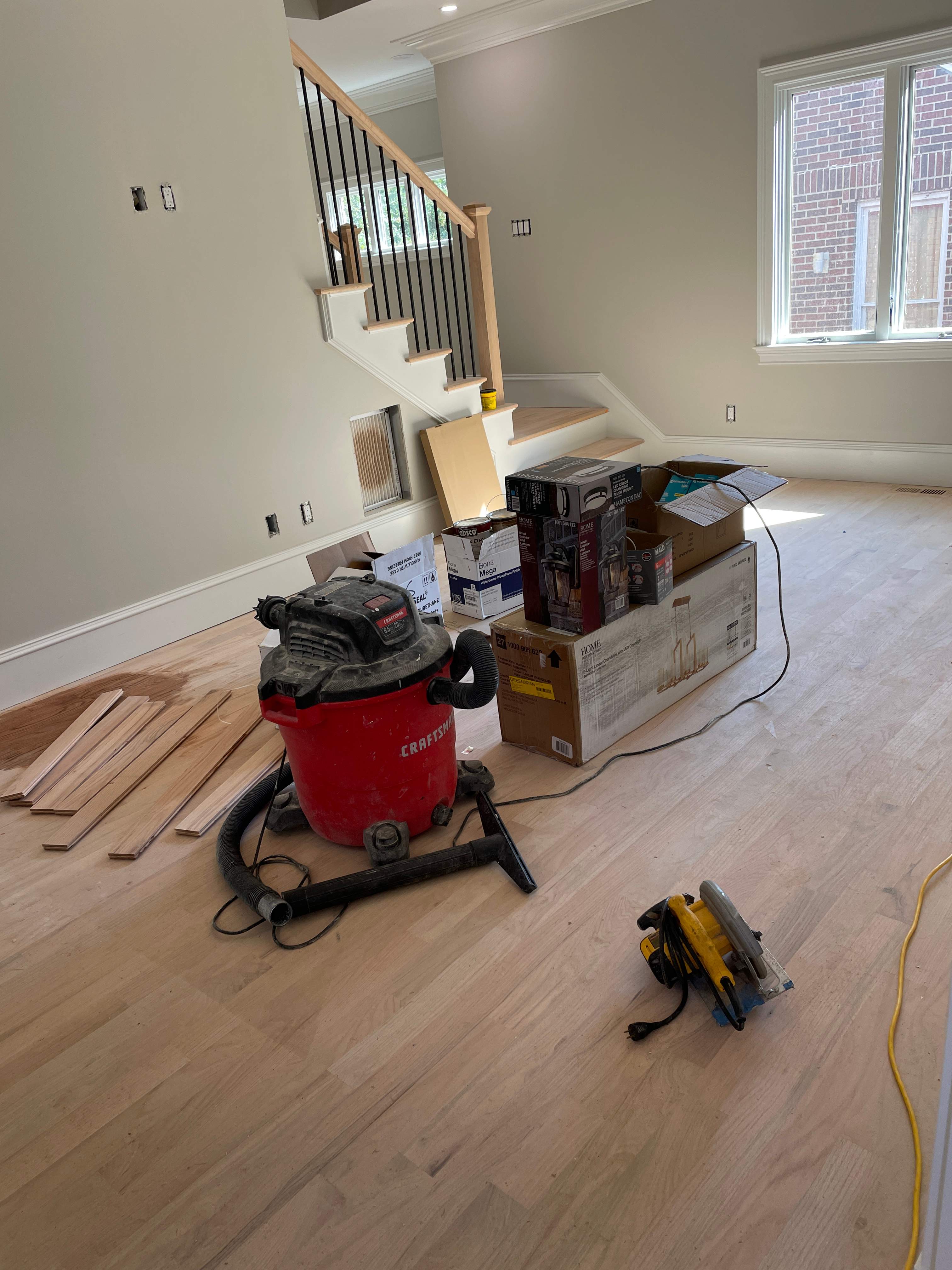 Flooring Installation using Red Oak by Footprints Floors of East Atlanta