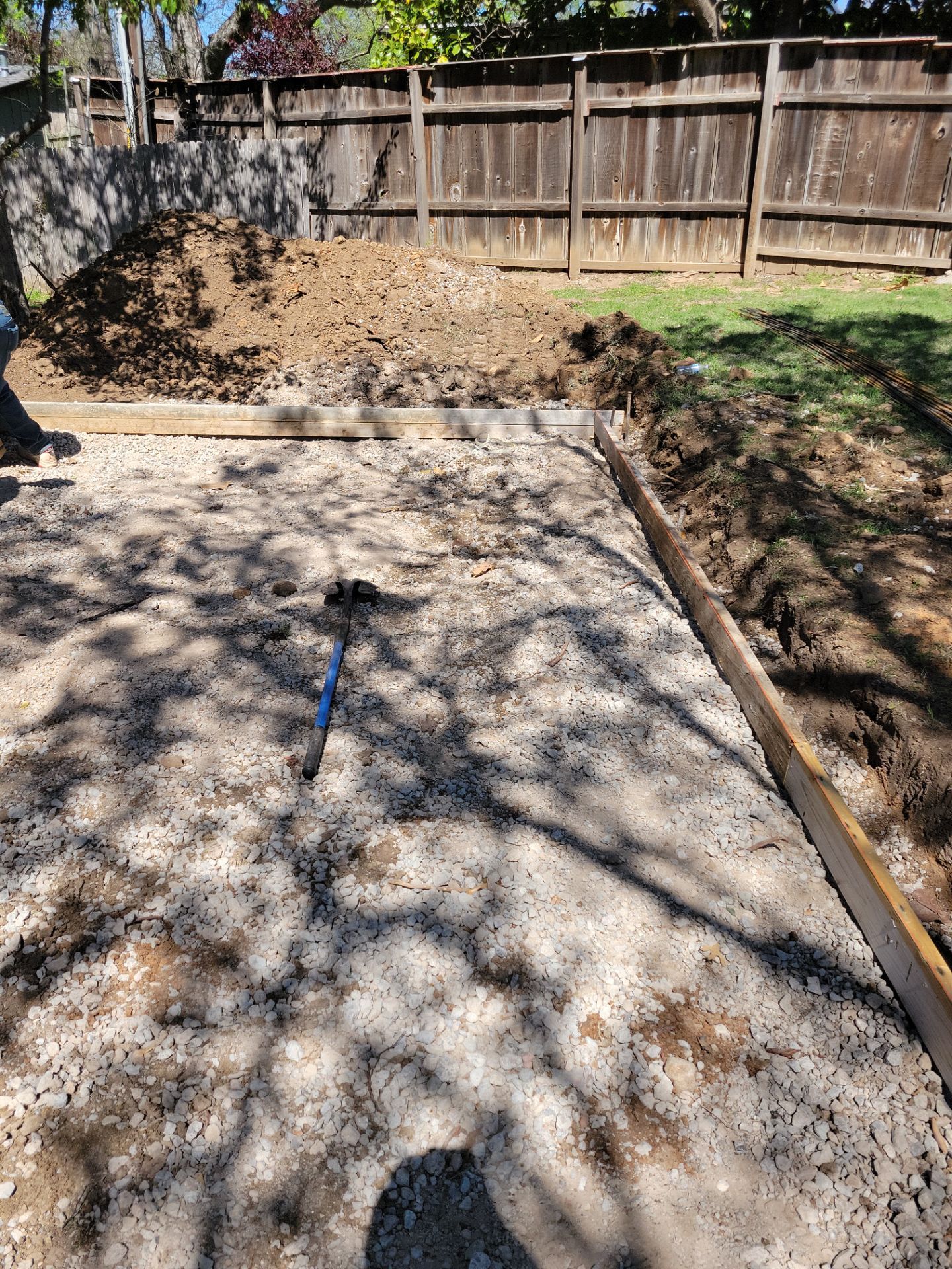 Concrete Driveway and Fence by Clays Services Inc