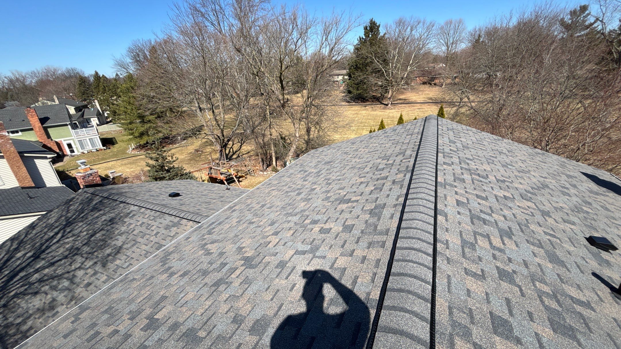 Siding Replacement using Alside Charcoal Smoke and Roof Replacement using Owens Corning Peppercorn by 180 Contractors