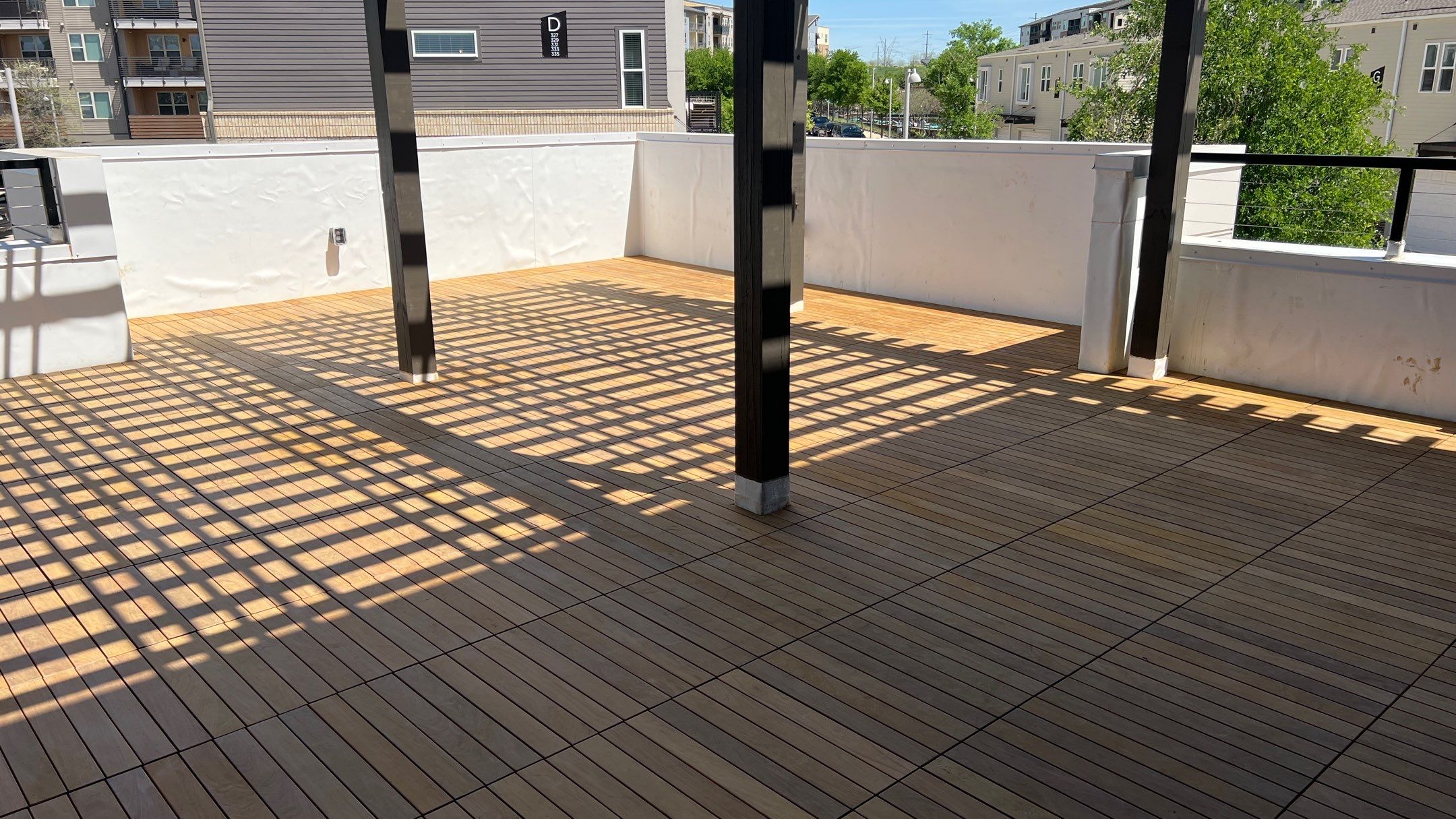 Apartment Roofing Installation using GAF HDZ Shingles, GAF TPO and Pavers in Lewisville, TX by Roof Experts