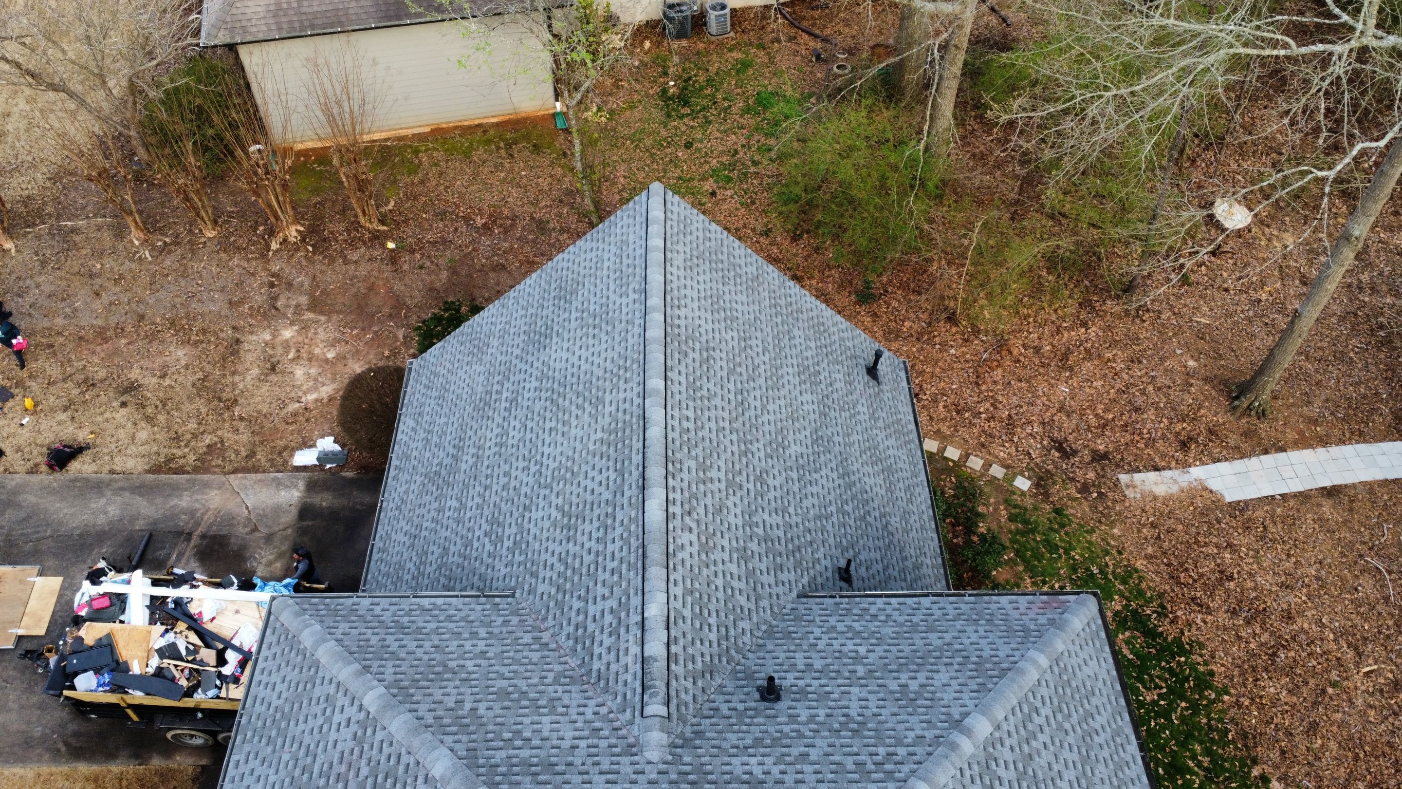 Powder Springs, GA Roof Replacement, GAF HDZ Pewter Gray by Reset Roofing