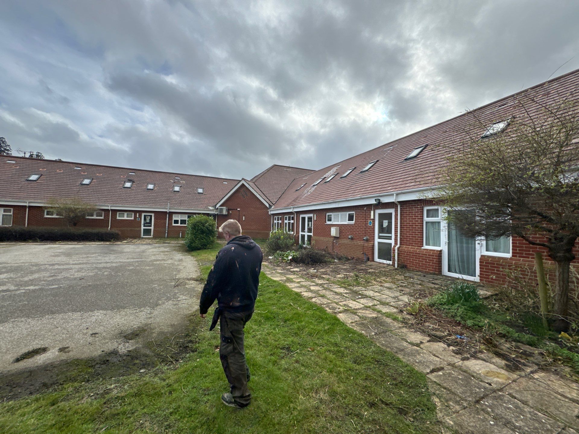 Large Care Home Roof Clean using Mosmatic FSC and Biocide by Ges Exterior Cleaning ltd