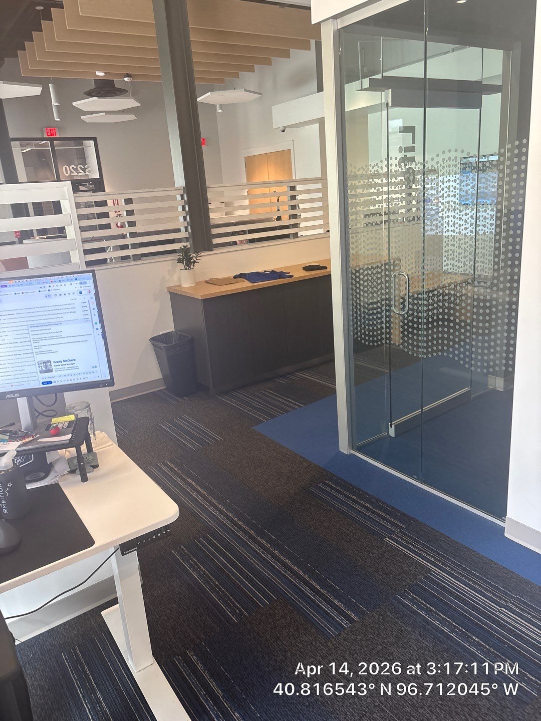 Modern Office Interior Fit-Out with Custom Partitions in Lincoln by CompanyCam Sales Demo