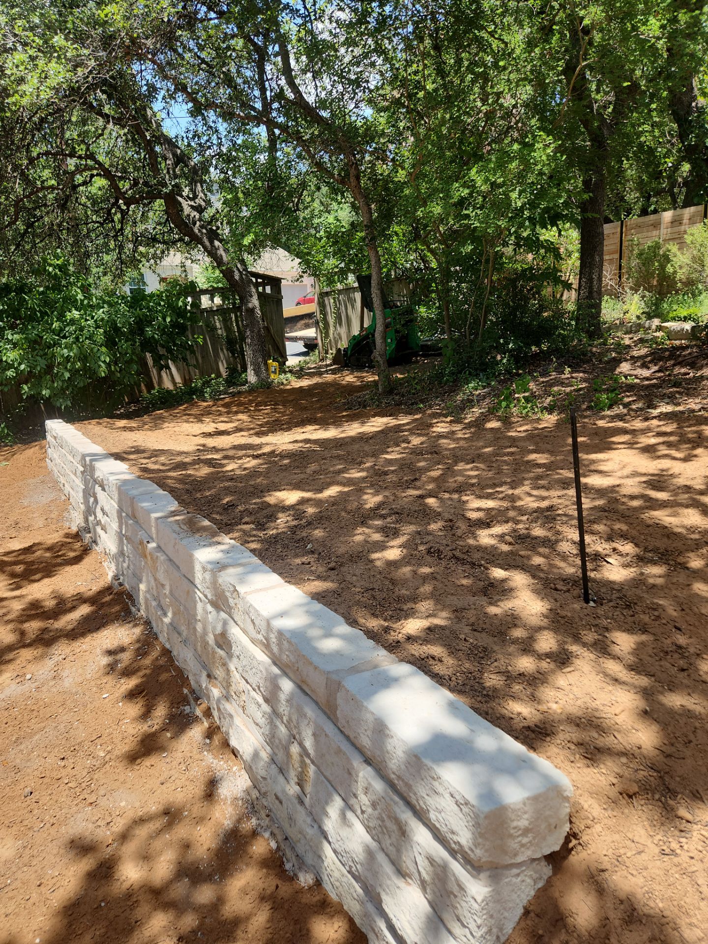 Retaining Wall and Backyard Drainage Installation in Northwest Hills Austin by RejuveNate Renovations LLC