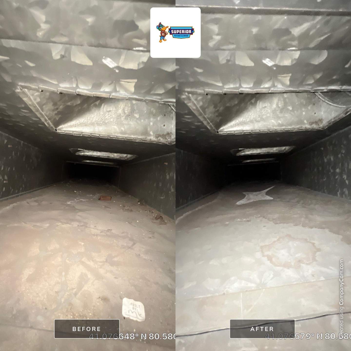 Air Duct Cleaning With a Vacuum Truck in Campbell, OH by Superior Air Duct Cleaning