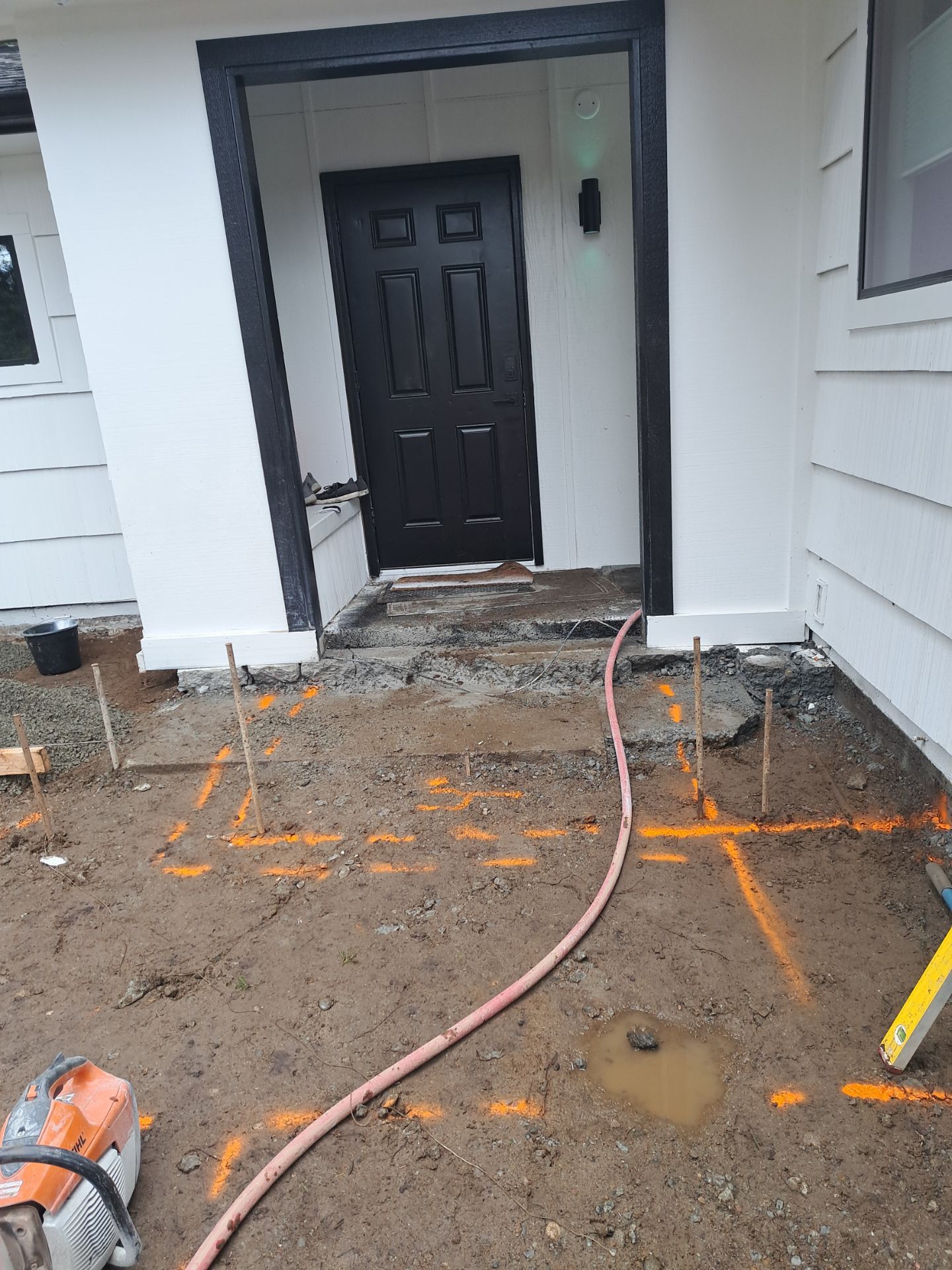 John | Concrete Backyard Walkway by Jireh Asphalt & Concrete Inc 