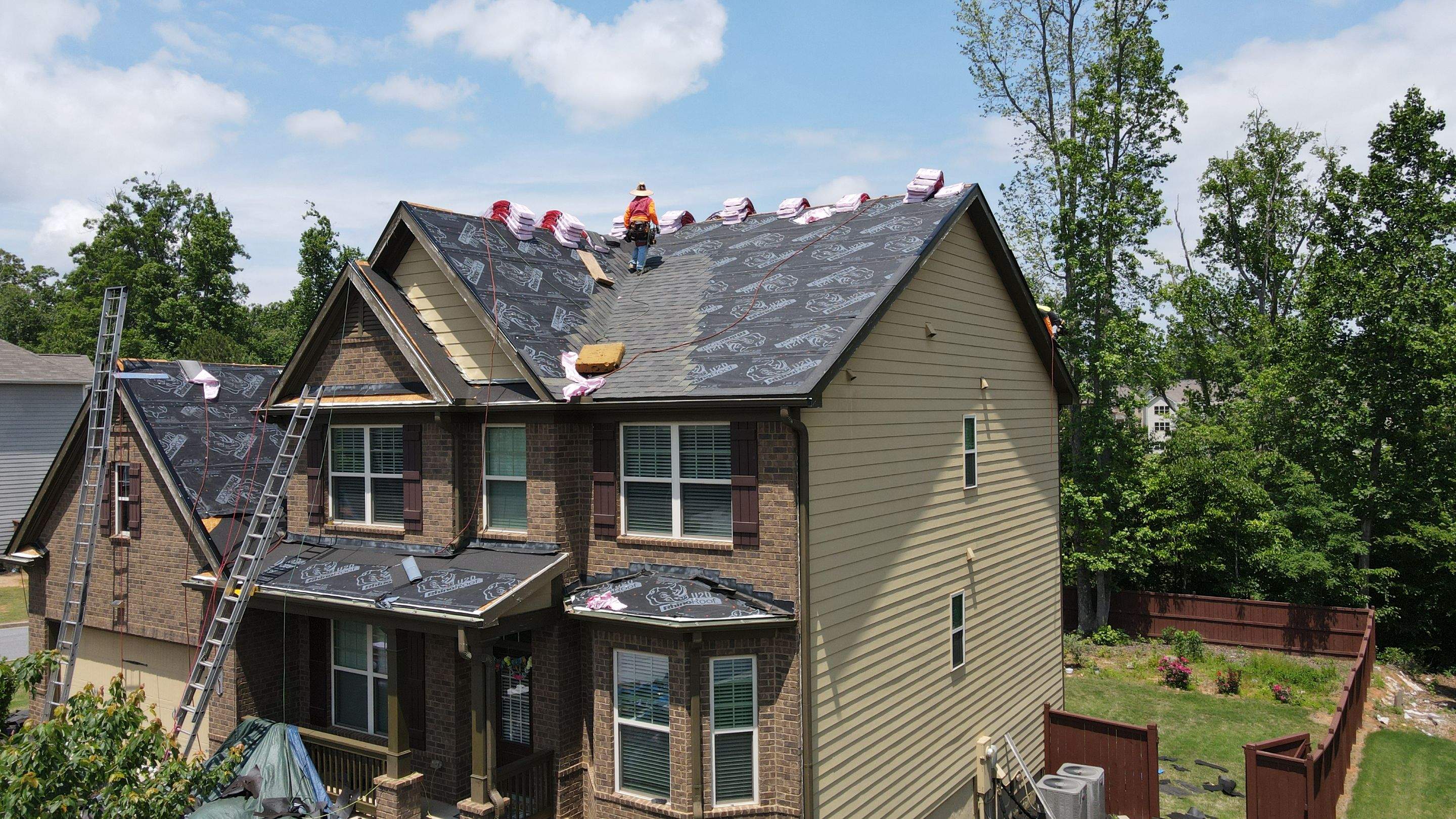 Residential Roofing Installation using Owens Corning TruDef Peppermill Gray by Inspector Roofing and Restoration