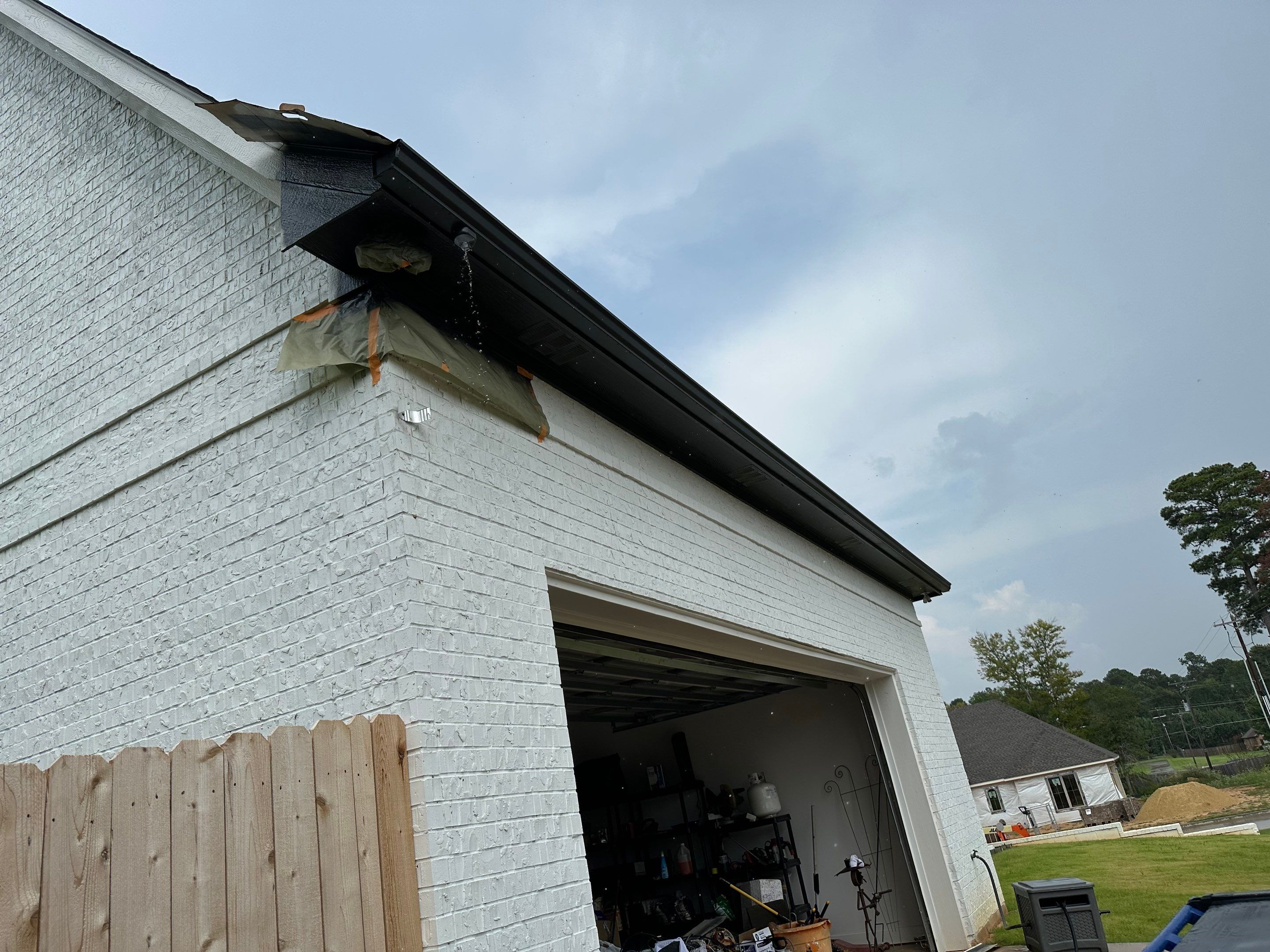 Exterior Painting in Longview, TX | Roof & Eaves in Elegant Black by Quality Coats Painting