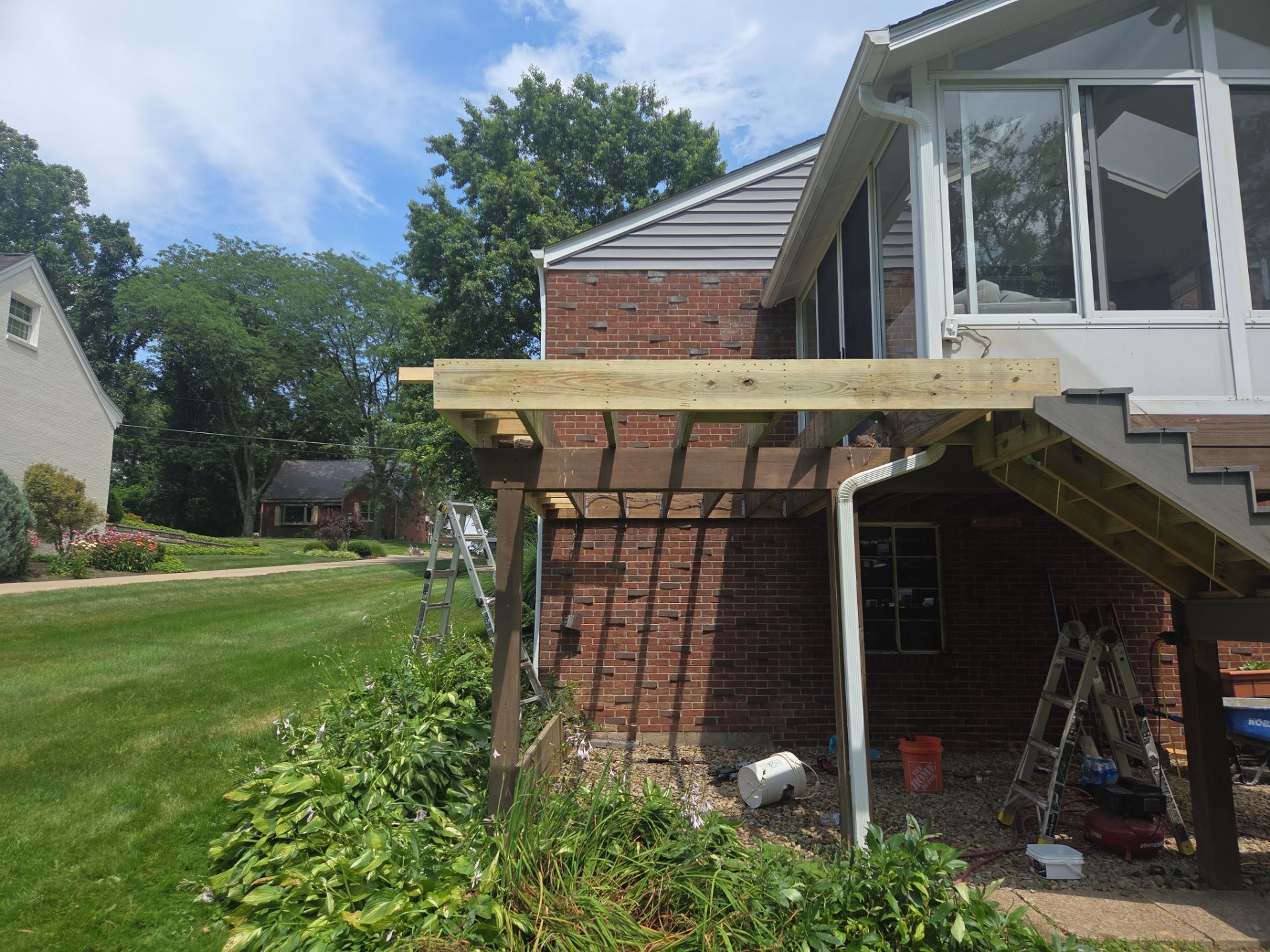 Re-deck  by Cousins Roofing Siding & Decks