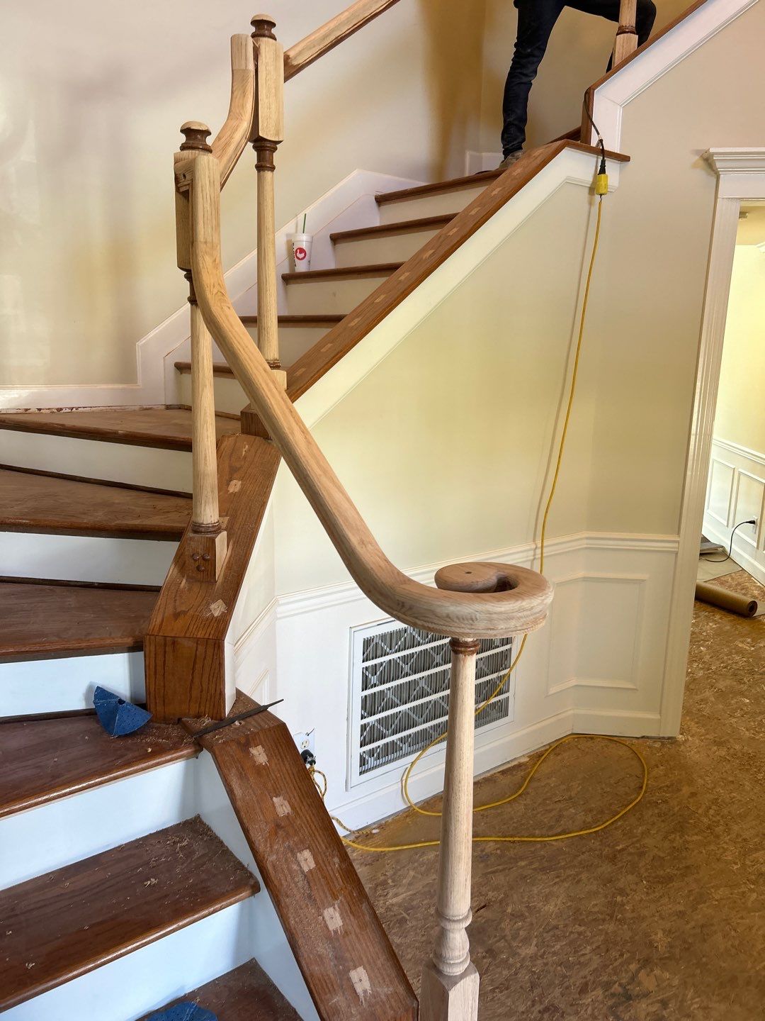 New Hardwood and Refinished Stairs  by Footprints Floors of Nashville