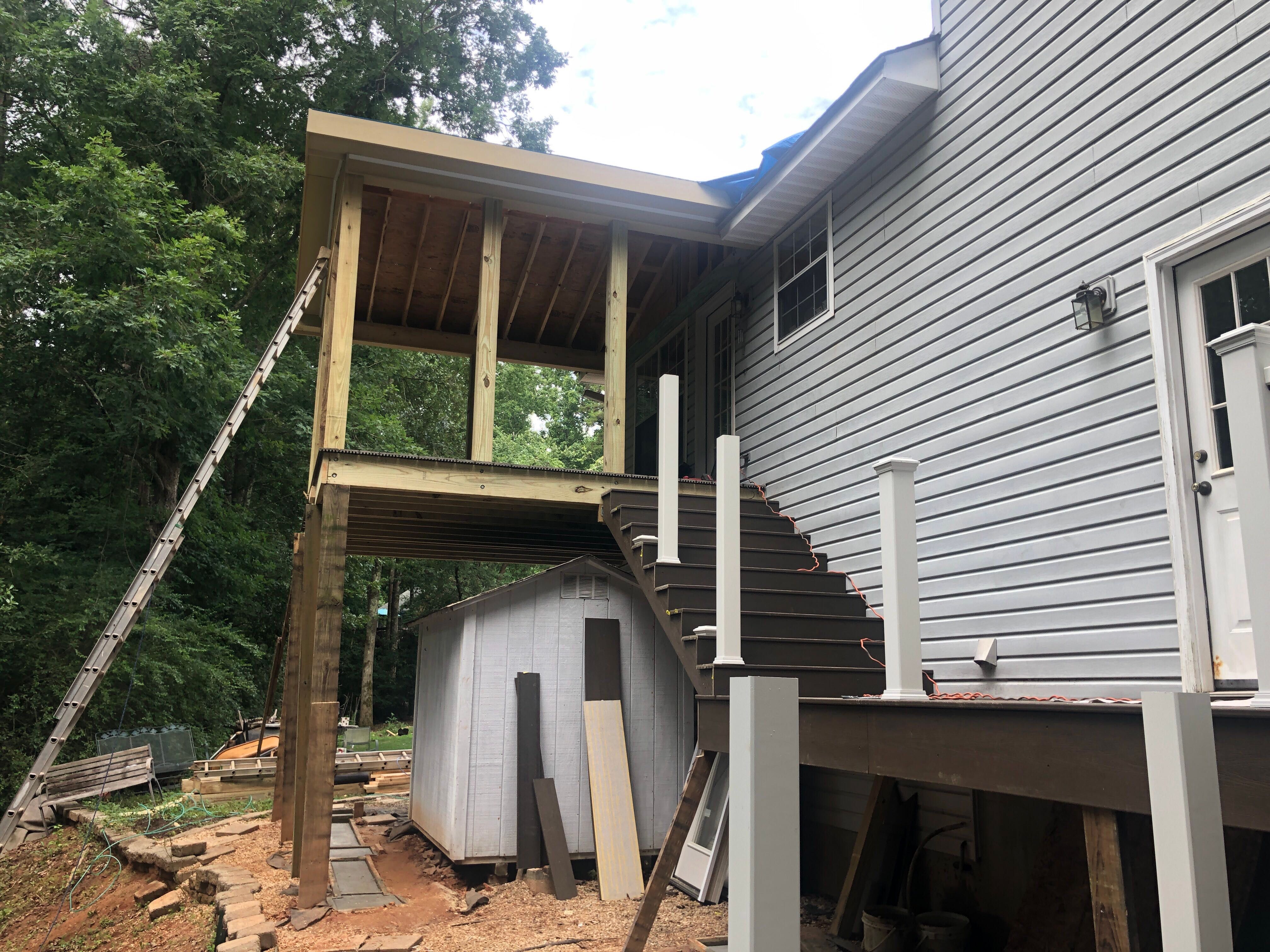 Custom Composite Deck and Screened Porch Installation in Canton by Swift Home Renovations