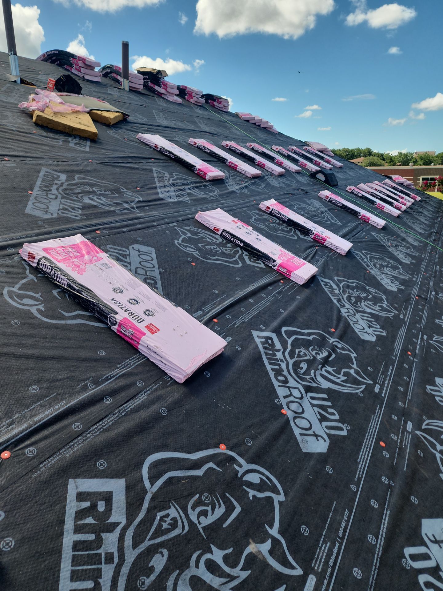 Residential Roof Installation using Owen's Corning Duration (Lifetime) Shingles by Roof Repair Company