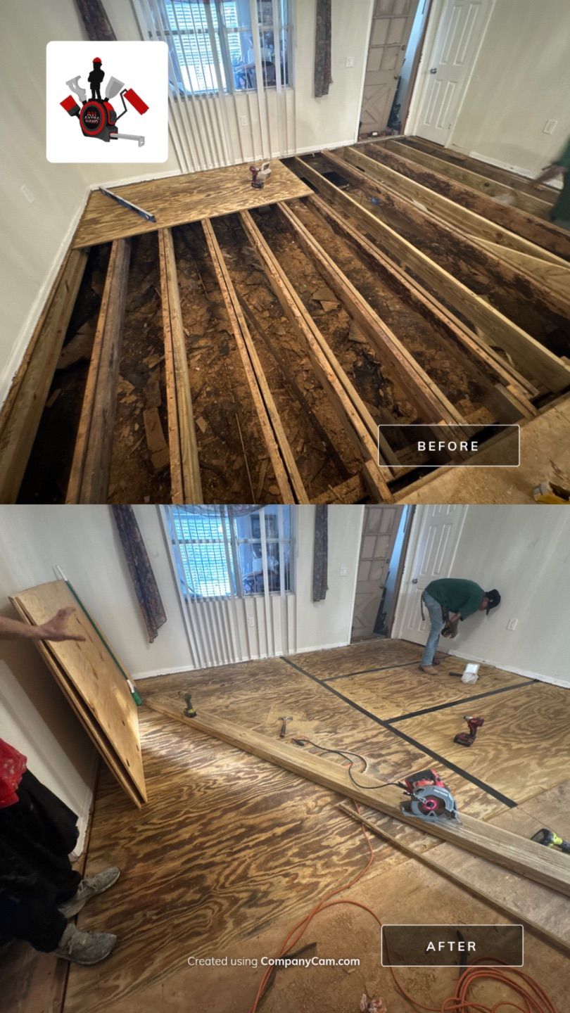Subfloor Repairs & Flooring Installation by Axtra Hand