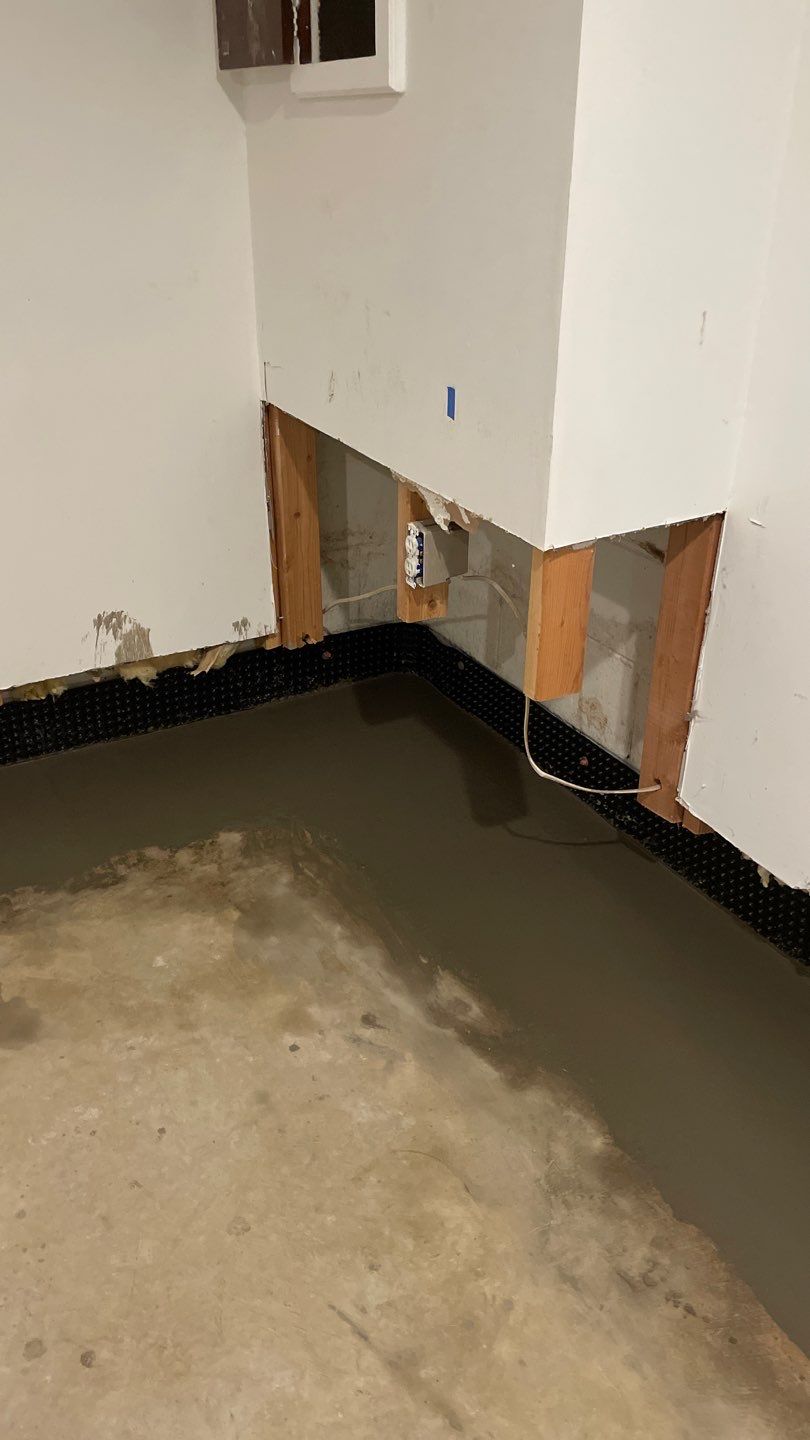Drain tile & a sump pump for Ruth by Waterproofing Northeast
