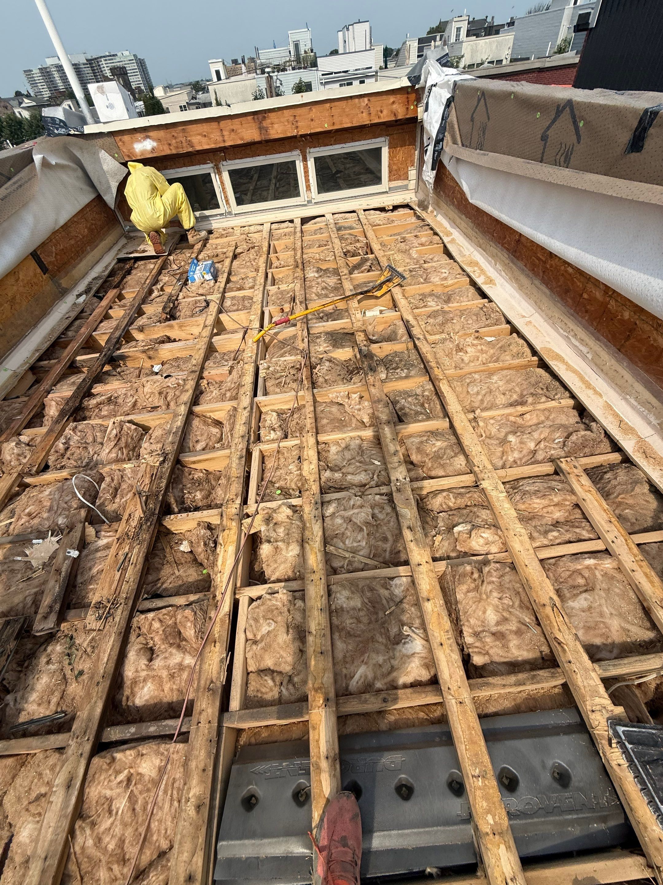 Fiberglass roof deck replacement Project by Philadelphia Quality Roofing by Philadelphia Quality Roofing