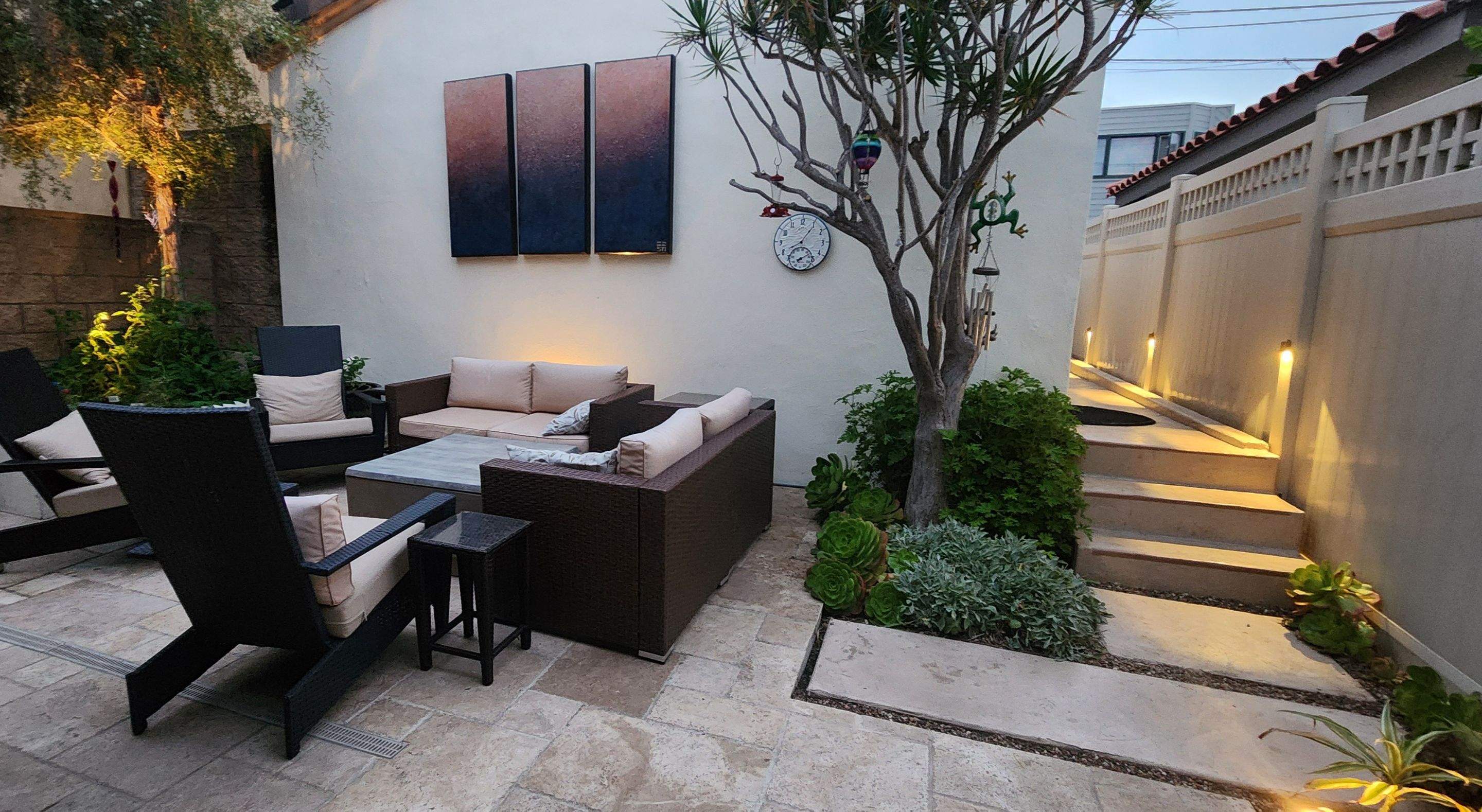 Residential Landscape Lighting and Pathway Enhancements in Coronado by Yard Techs