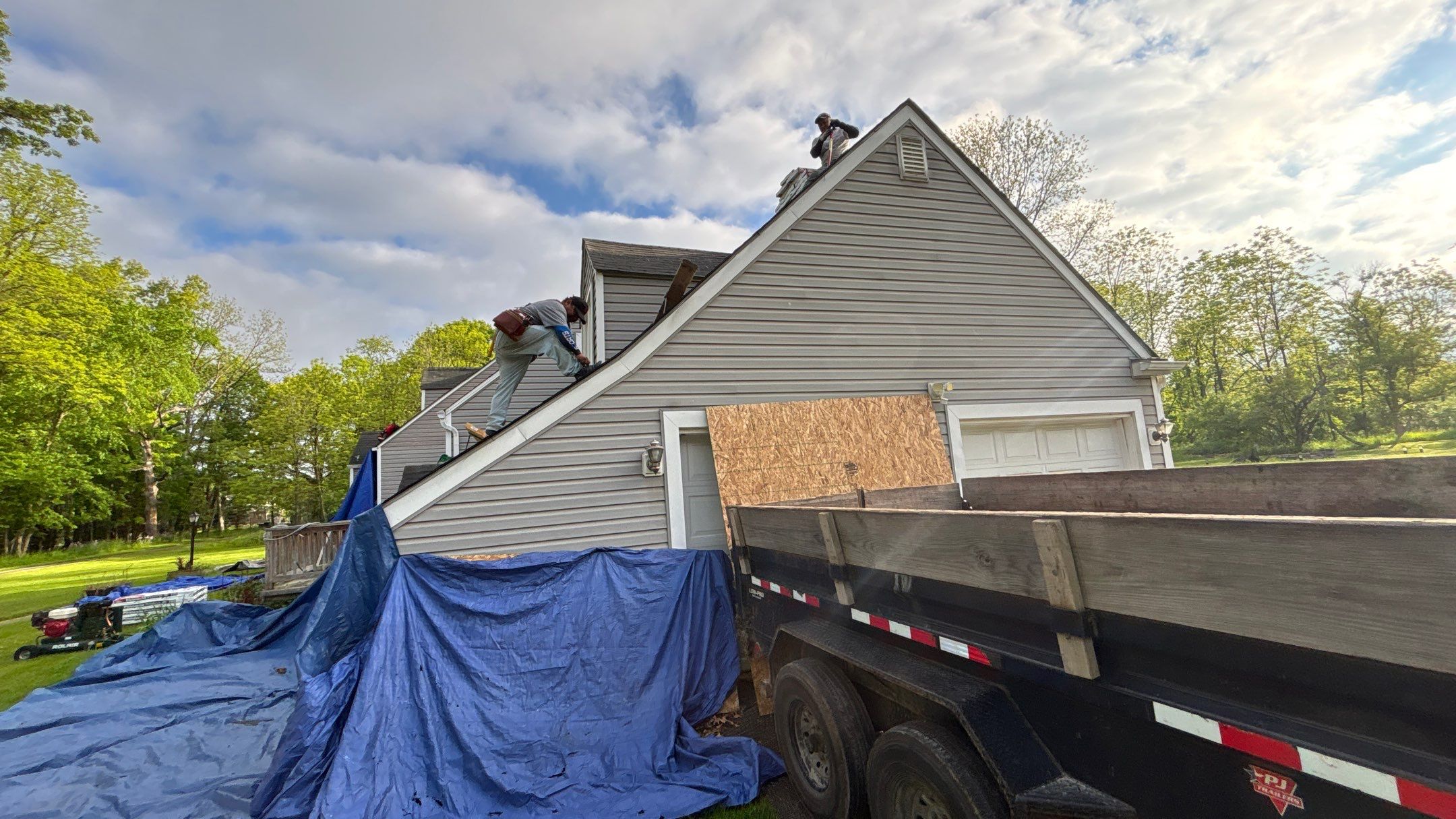 Roof Replacement using Atlas Pinnacle Pristine Pewter by 180 Contractors