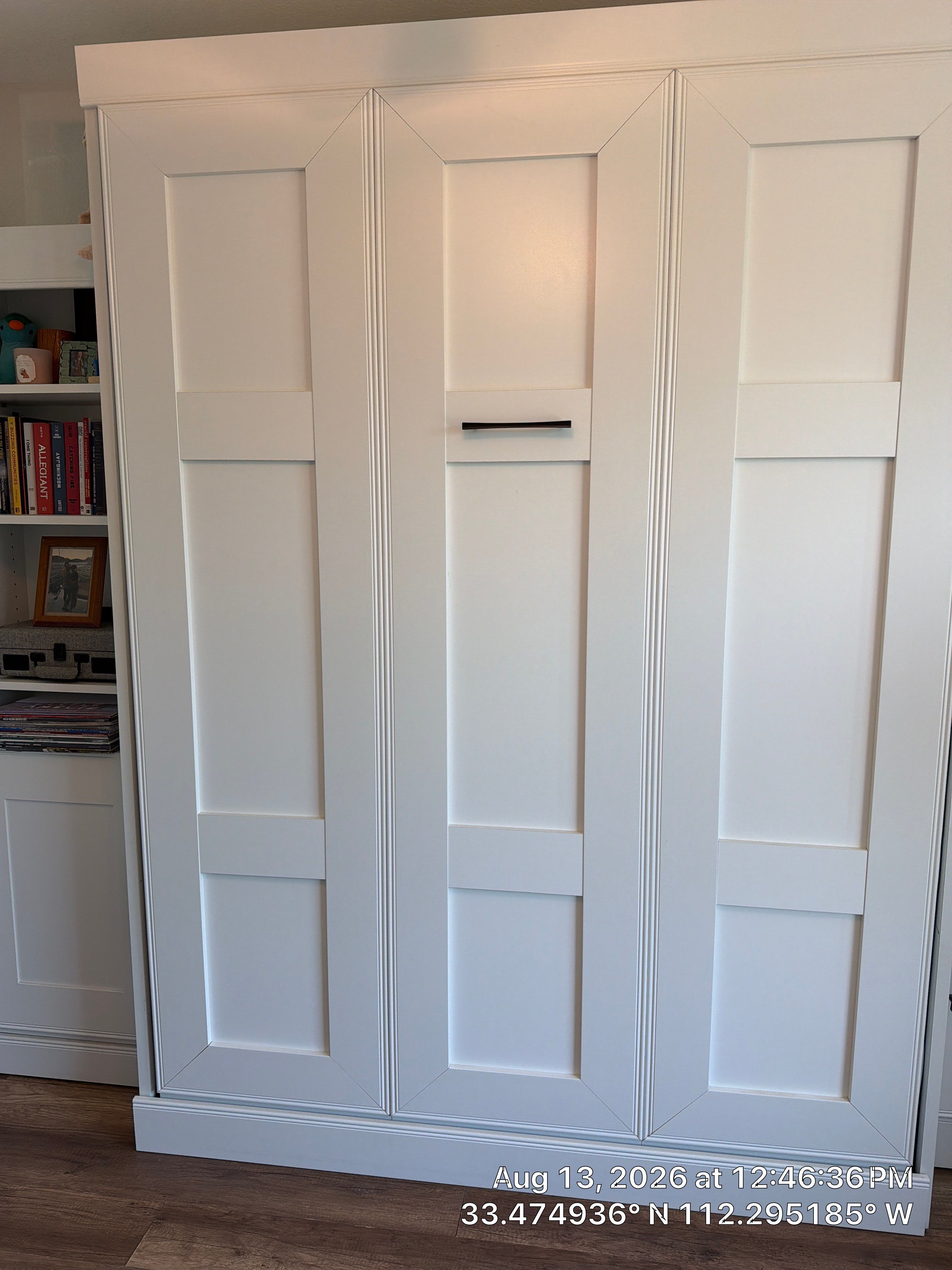 Custom Murphy Bed and Home Office Cabinetry Installation in Avondale by CompanyCam Sales Demo