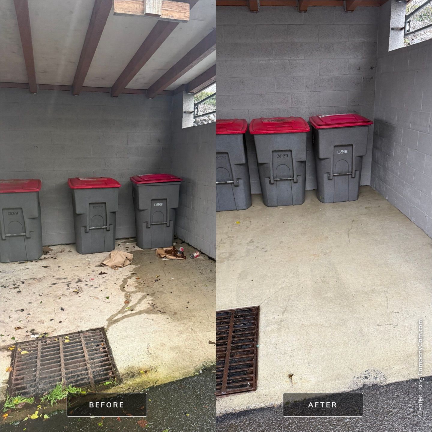 Concrete Comeback: Dumpster Pad Power Washing by Rolling Suds of Oregon Coast – Salem