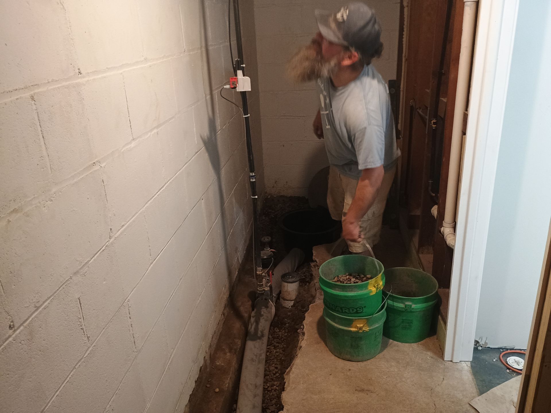 Drain Tile & Sump Pump Installation in South Minneapolis by Waterproofing Northeast