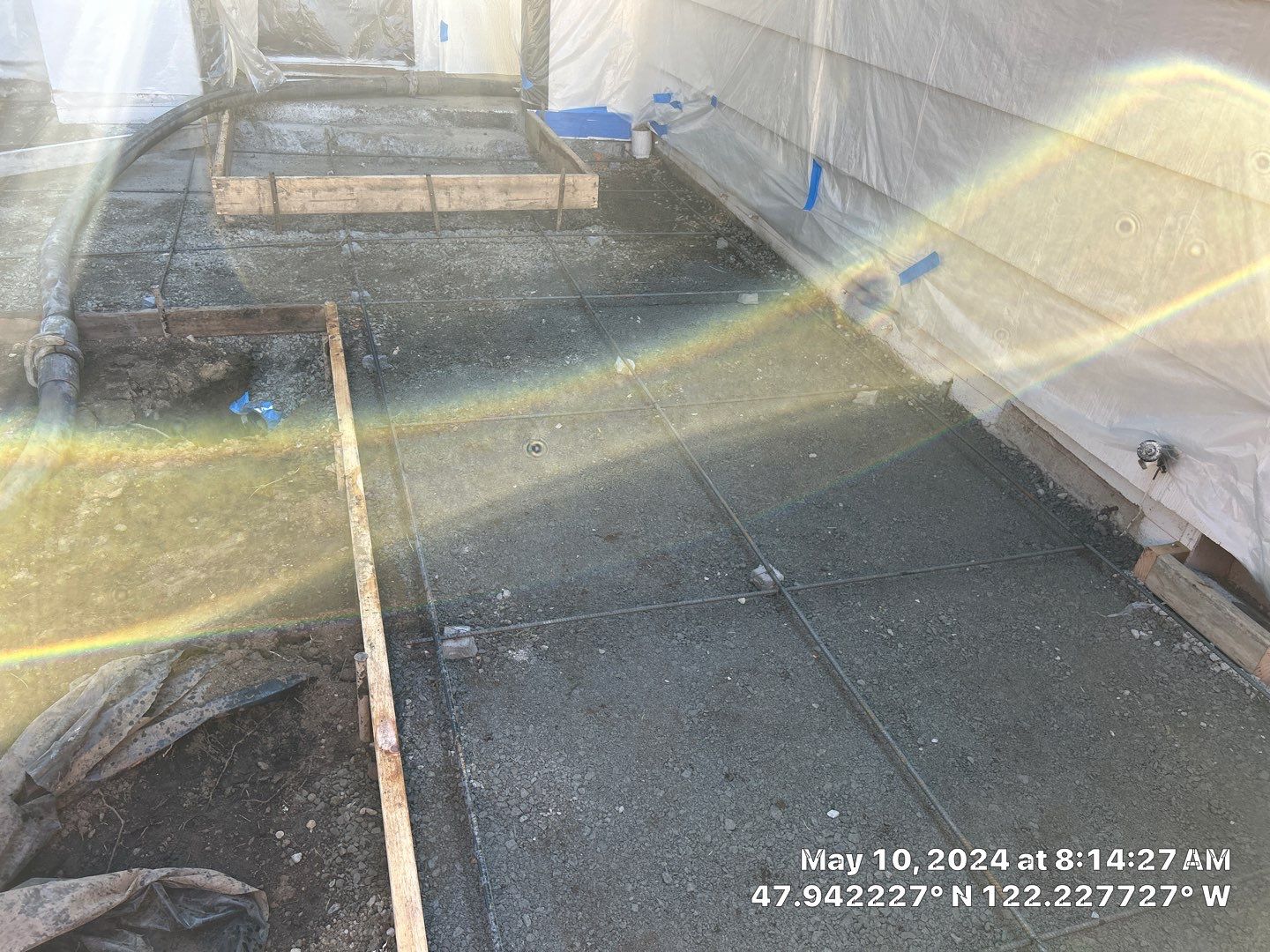 John | Concrete Backyard Walkway by Jireh Asphalt & Concrete Inc 