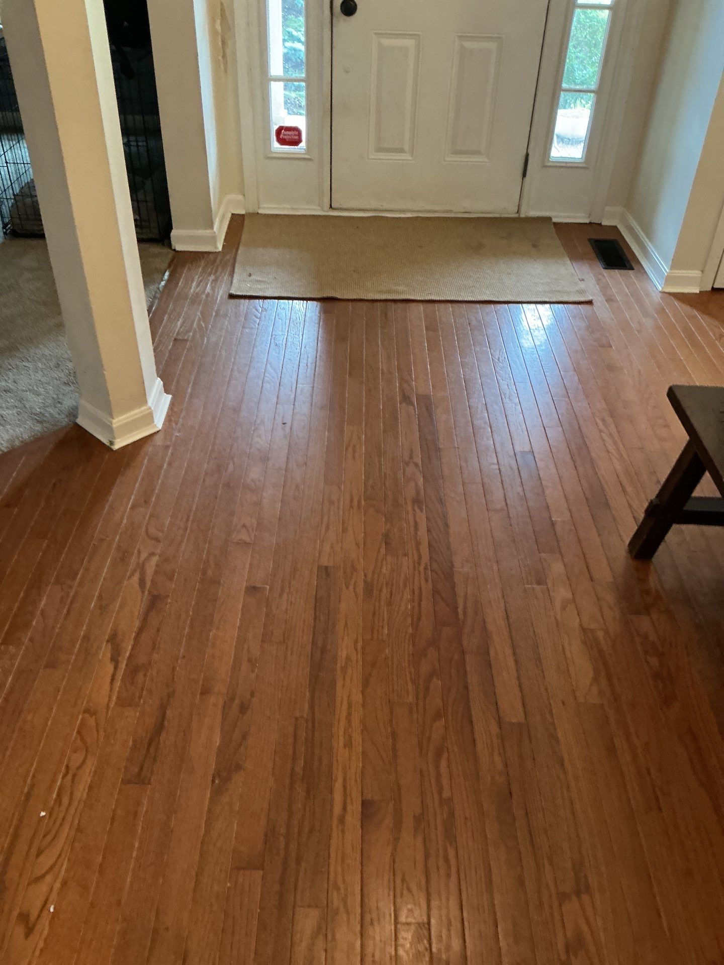 Natural Oak Hardwood Installation and Refinishing in Florence, Kentucky by Footprints Floors Kentucky