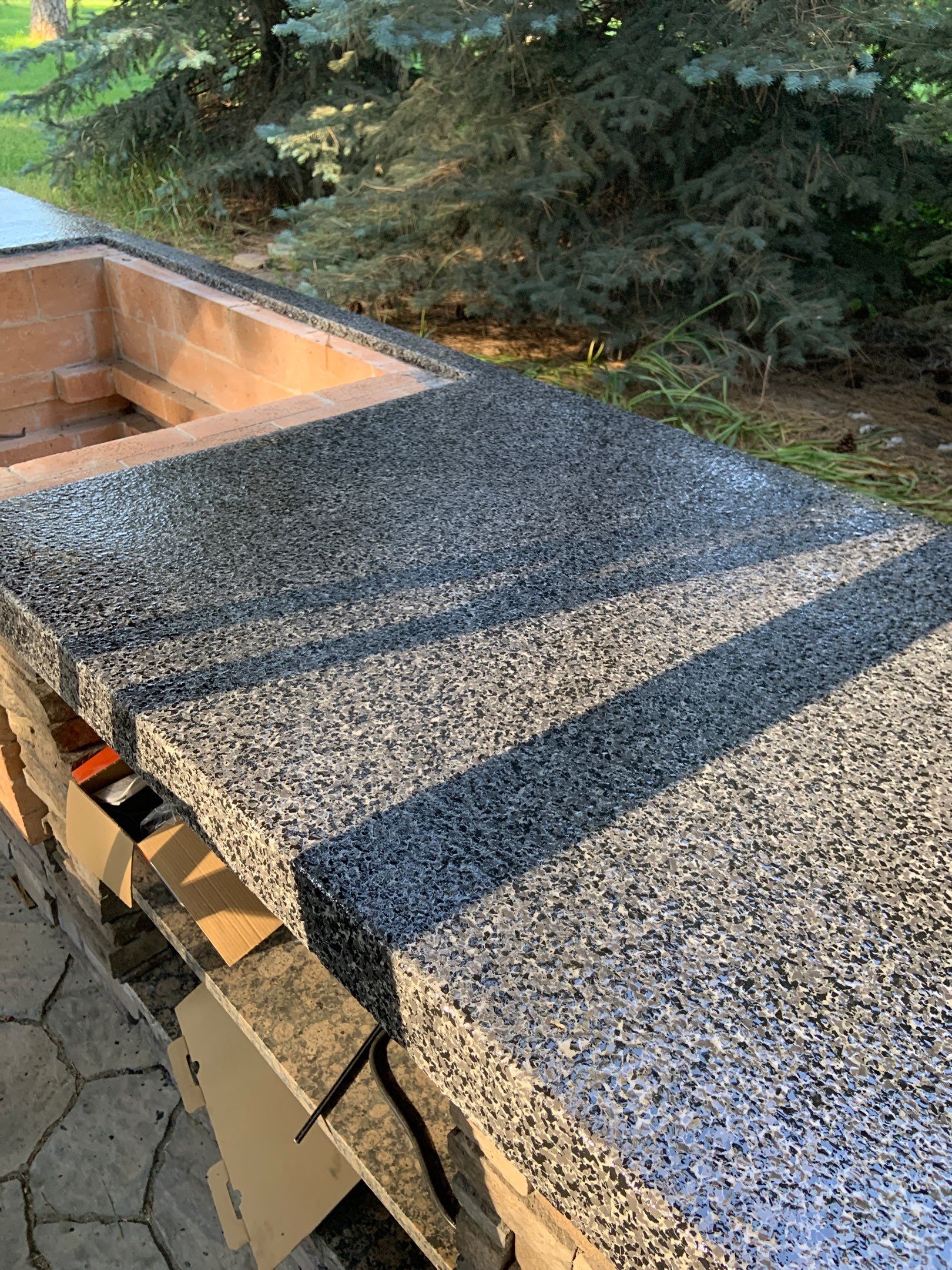 Countertop Transformation using Galaxy Colorway by Croc Coatings, LLC