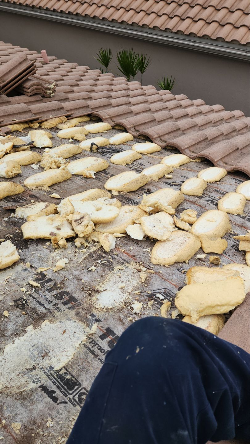 Concrete Tile Roof Repair and Sheathing Replacement in Boca Raton by Aastro Roofing