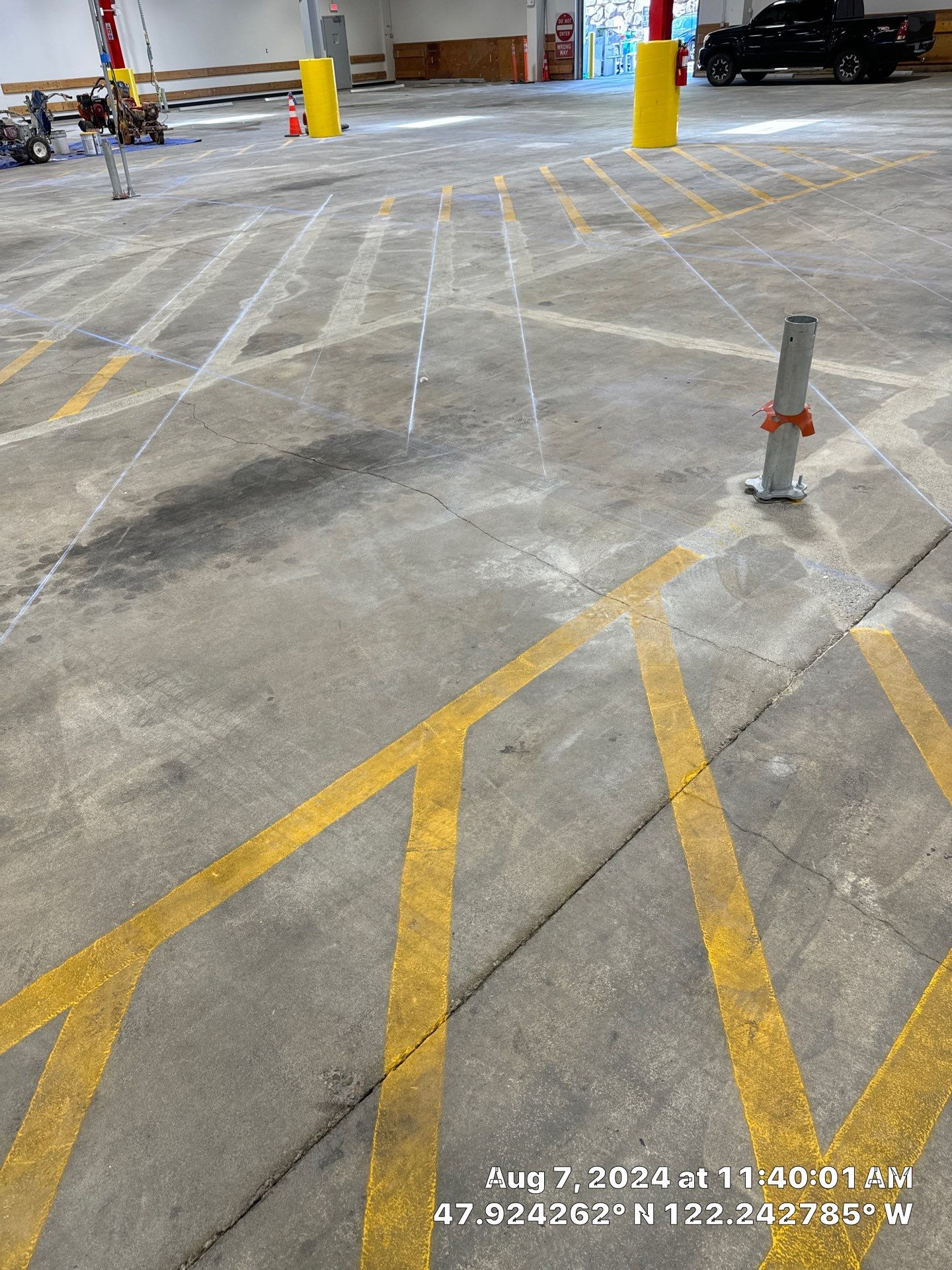 USPS Asphalt Patch Repair, Indoor Parking Lot Sandblast, Outdoor Parking Lot Sealcoating & Indoor/Outdoor Parking Lot Striping  by Jireh Asphalt & Concrete Inc 