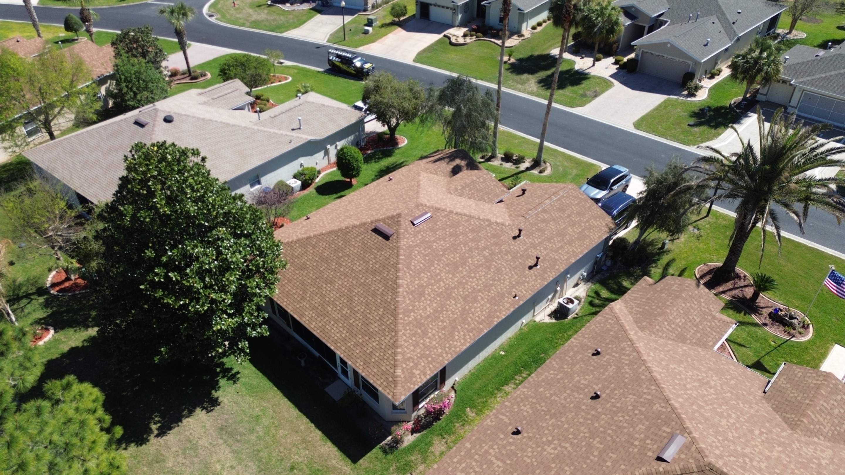 Shingle reroof in Ocala FL by Gold Key Roofing