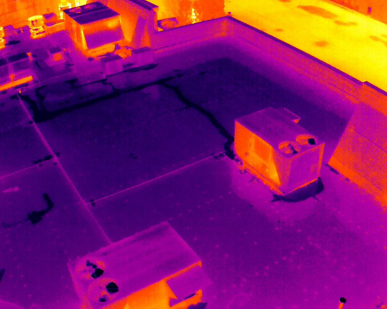 Commercial Roofing Inspection using Thermal Imaging Drone  by Stendahl Services