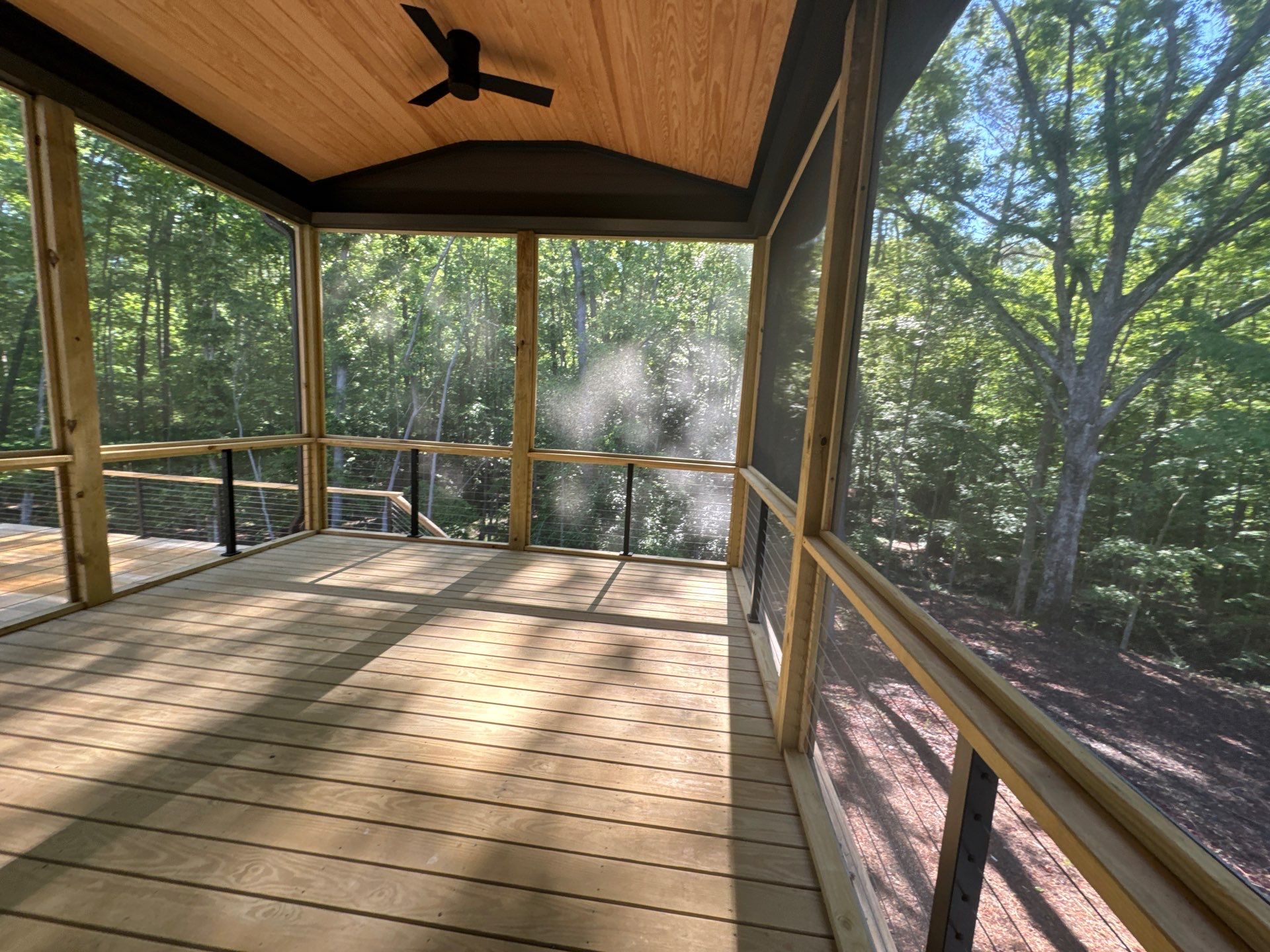Porch and Deck staining  by GonzalezPainters & Contractors Inc 