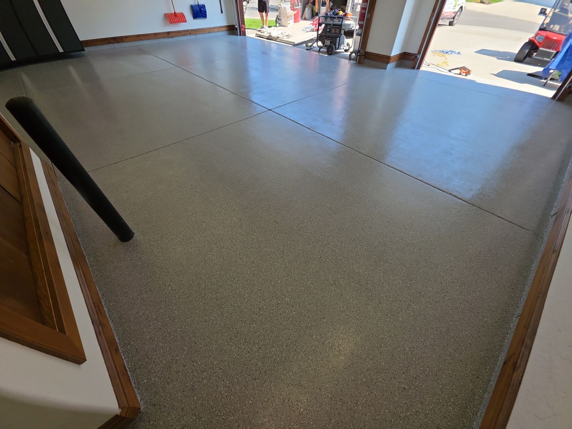 Garage Transformation using Battleship Hybrid by Croc Coatings, LLC